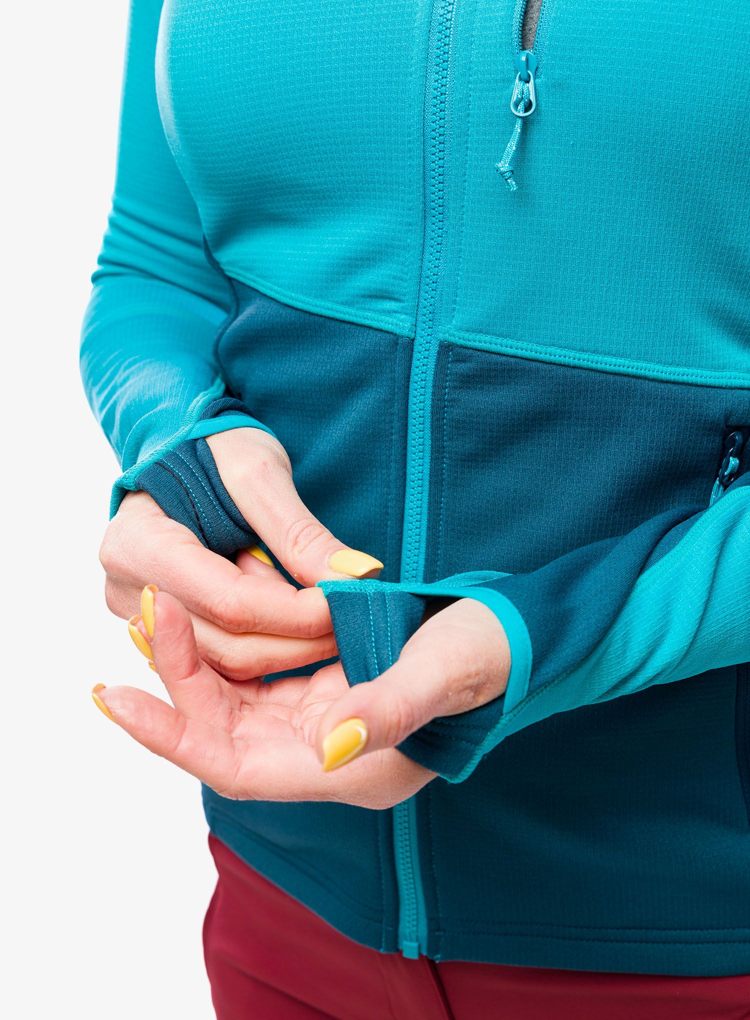 Ženska jopa s kapuco Mountain Equipment Durian Hooded Jacket - topaz/majolica blue