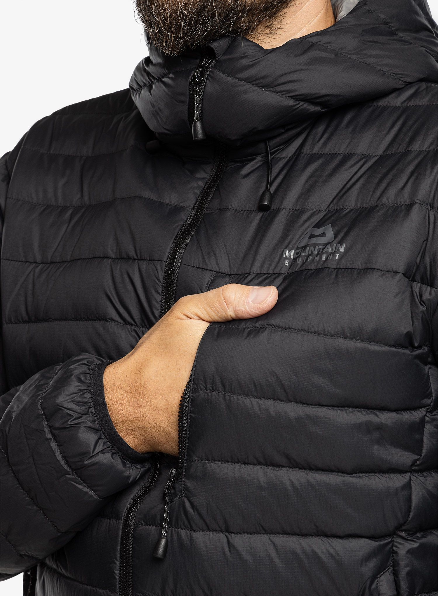 Puhovka Mountain Equipment Earthrise Hooded Jacket - black/black