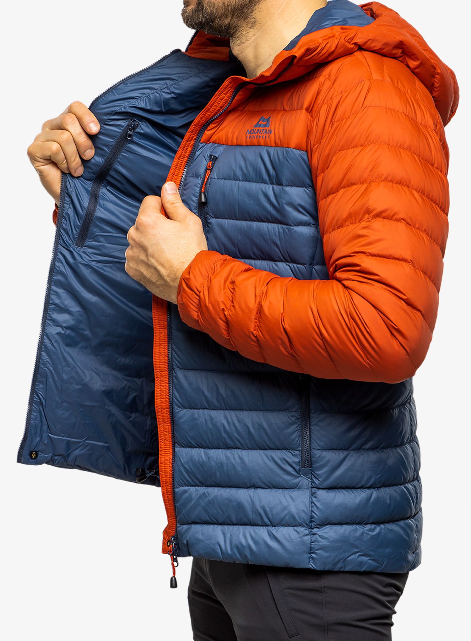 Puhovka Mountain Equipment Earthrise Hooded Jacket - dusk/redrock