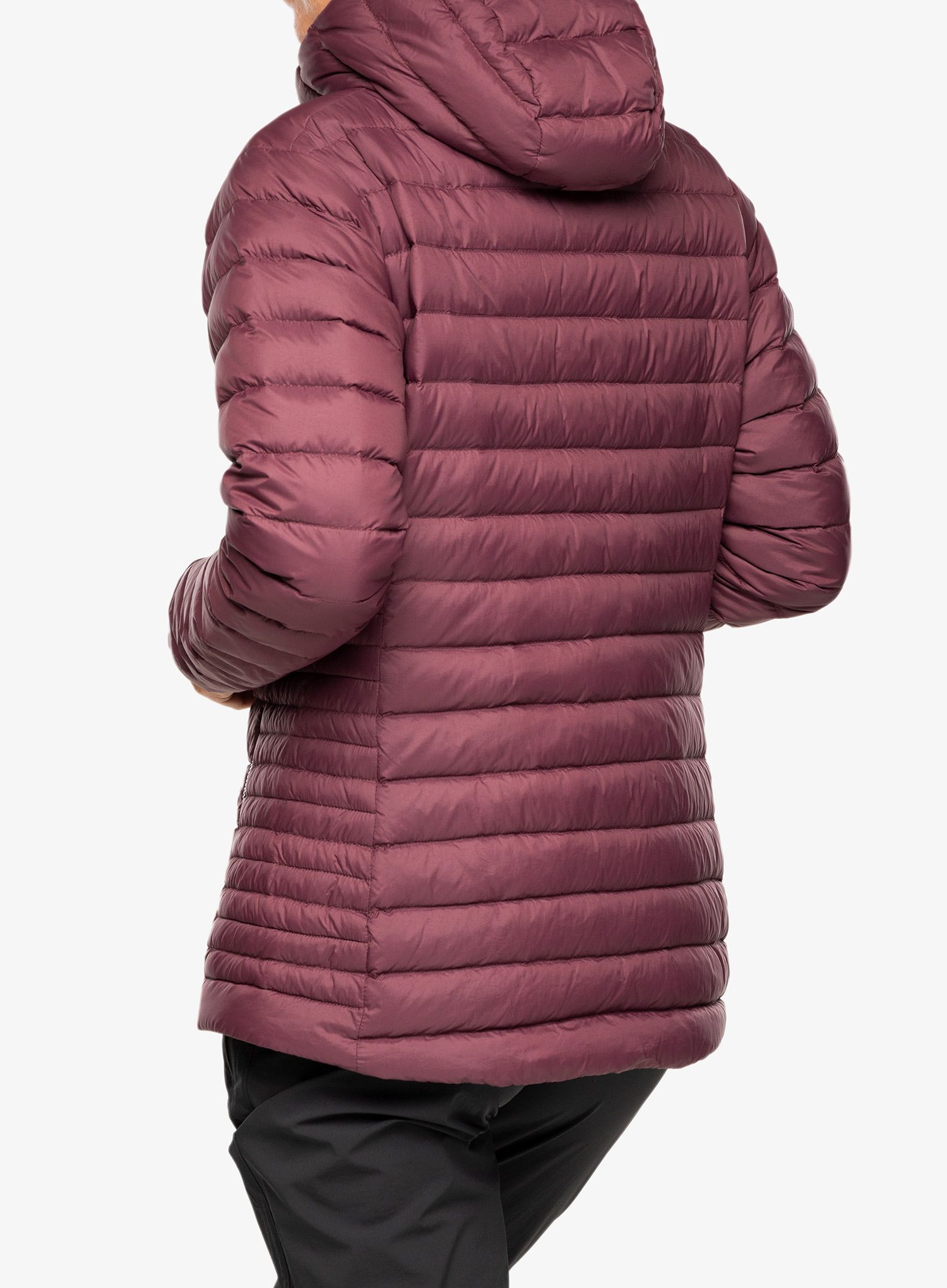 Ženska puhovka Mountain Equipment Earthrise Hooded Jacket - raisin