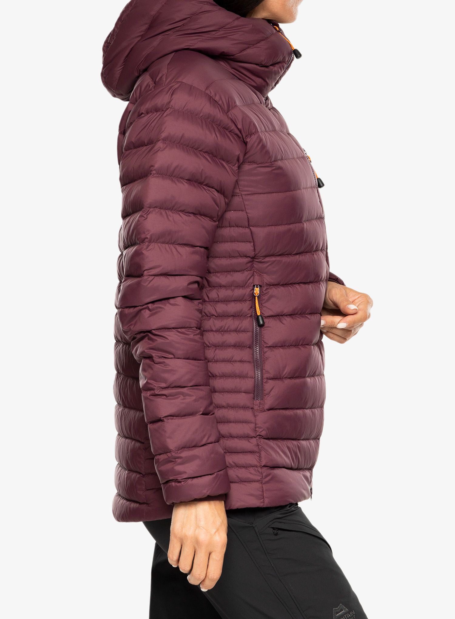 Ženska puhovka Mountain Equipment Earthrise Hooded Jacket - raisin