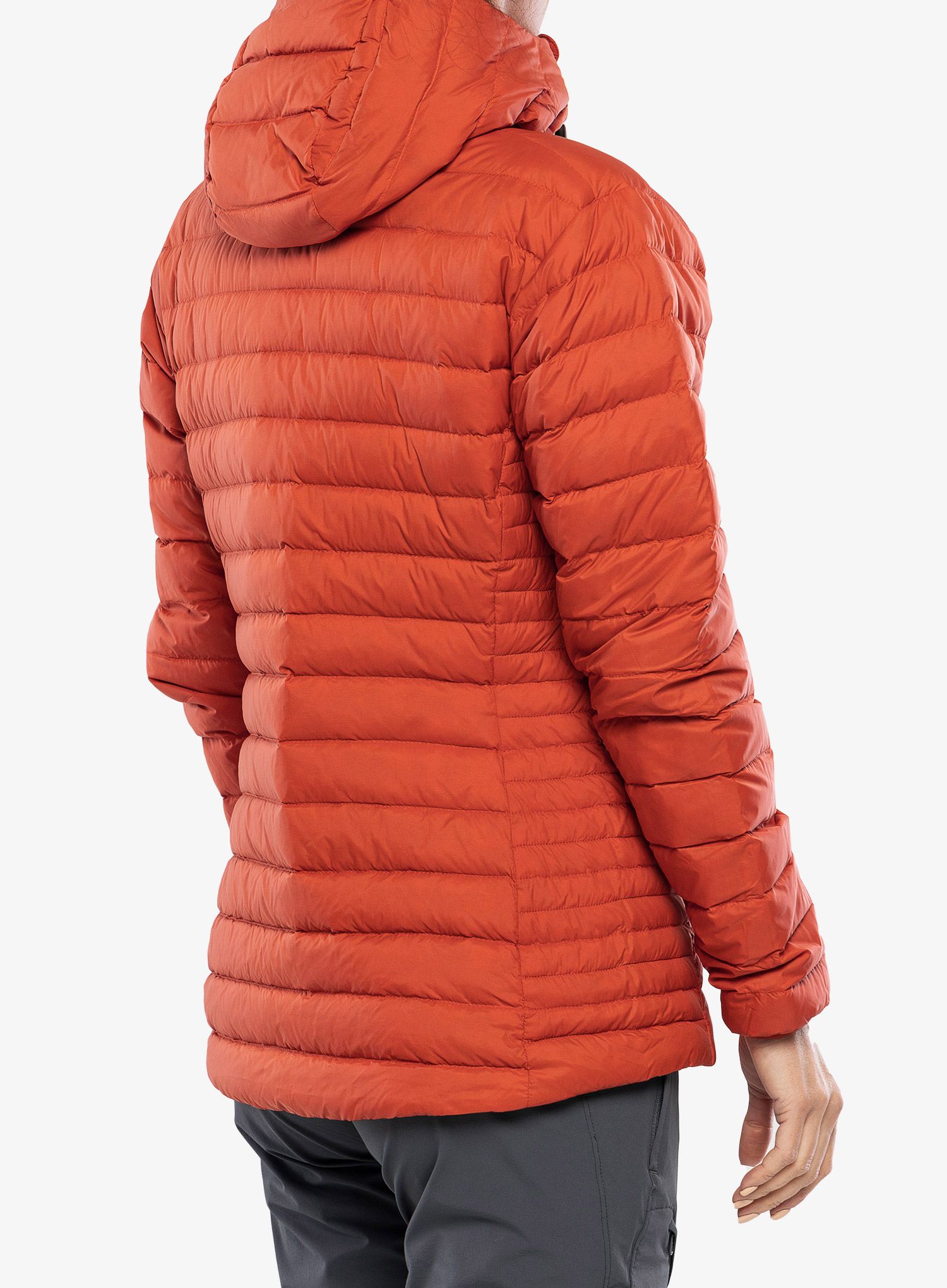 Ženska puhovka Mountain Equipment Earthrise Hooded Jacket - red rock