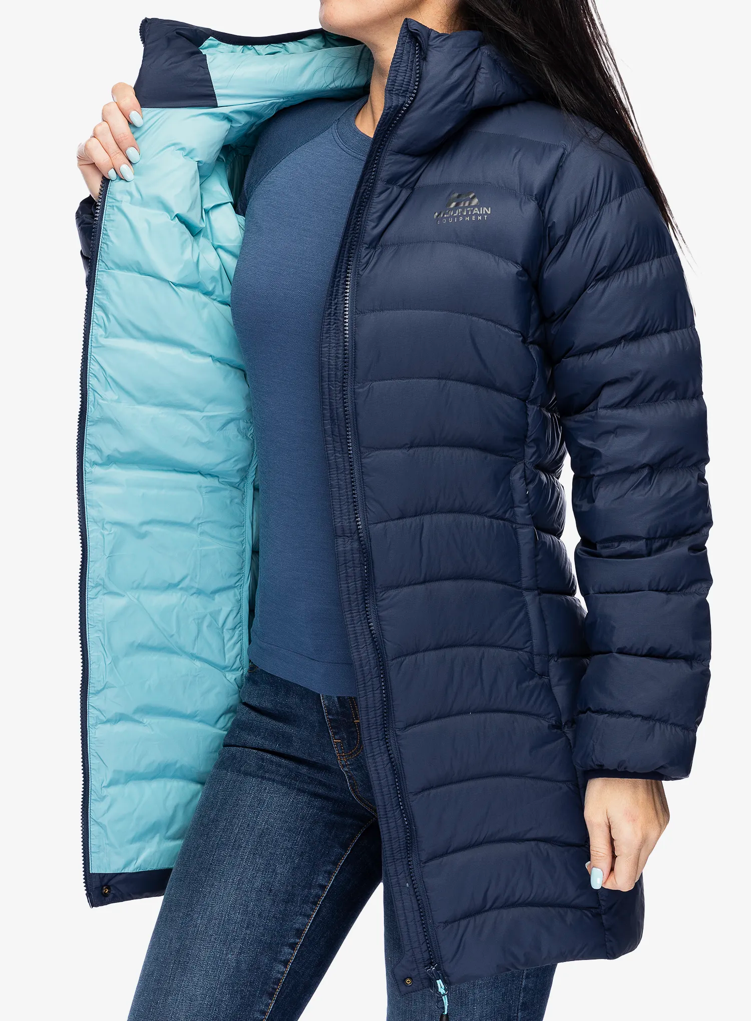 Puhast plašč Mountain Equipment Earthrise Parka - cosmos