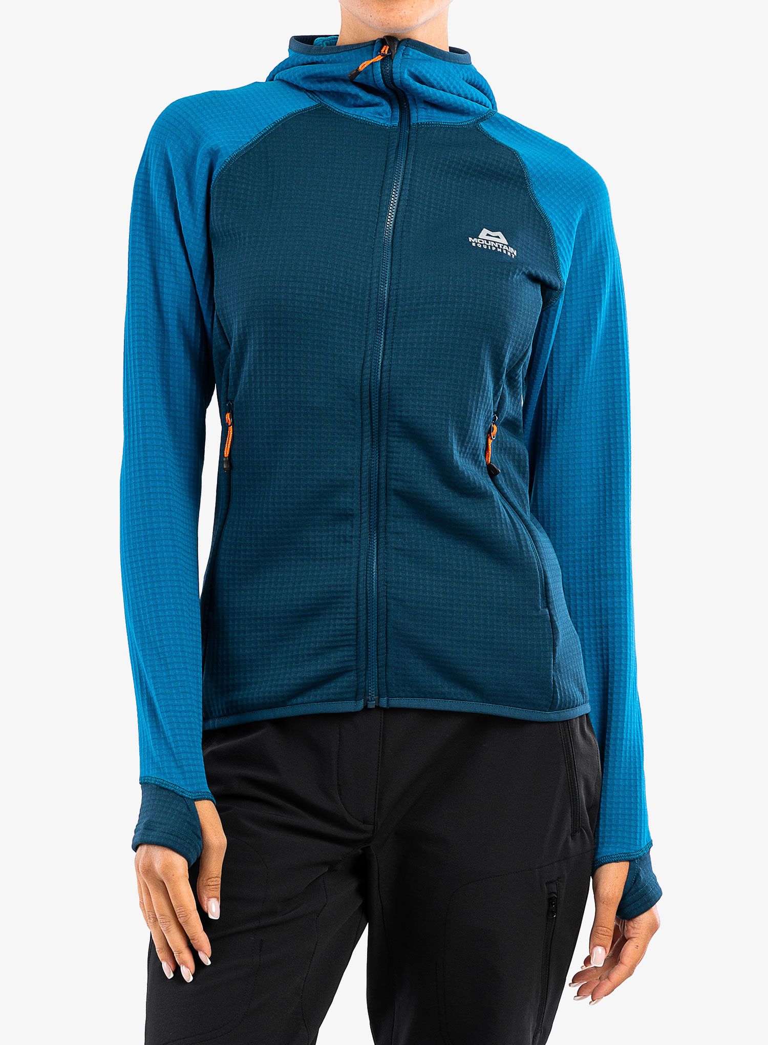 Ženska jopica z zadrgo Mountain Equipment Eclipse Hooded Jacket - majolica/mykonos