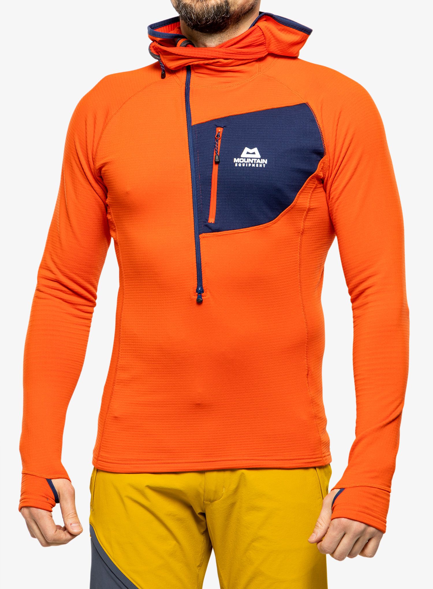 Puloverji s kapuco Mountain Equipment Eclipse Hooded Zip T - magma/medieval