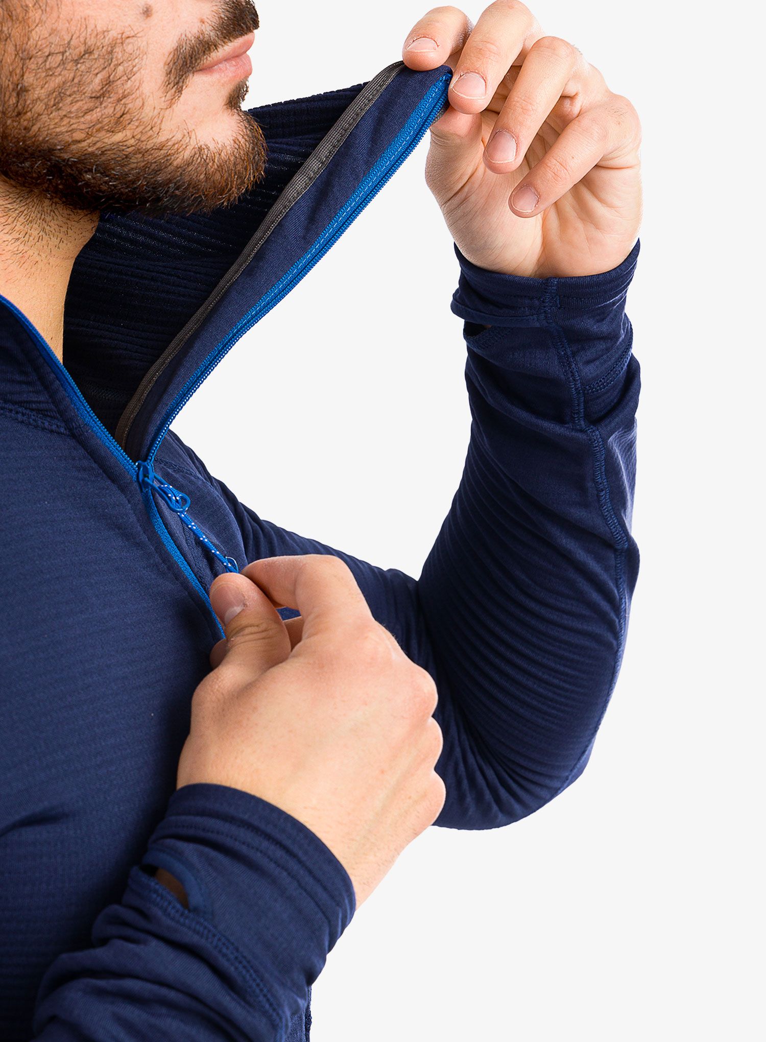 Jopica s kapuco Mountain Equipment Eclipse Hooded Zip T - medieval blue