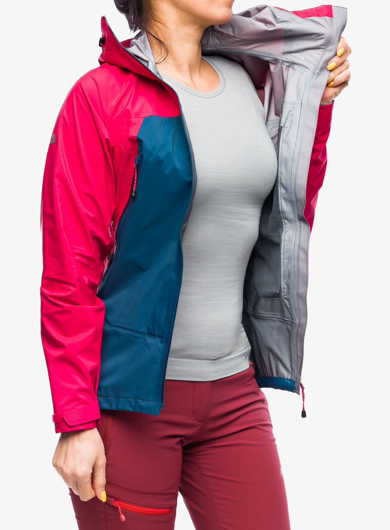 Ženska nepremočljiva jakna Mountain Equipment Firefox Jacket - majolica/capsicum