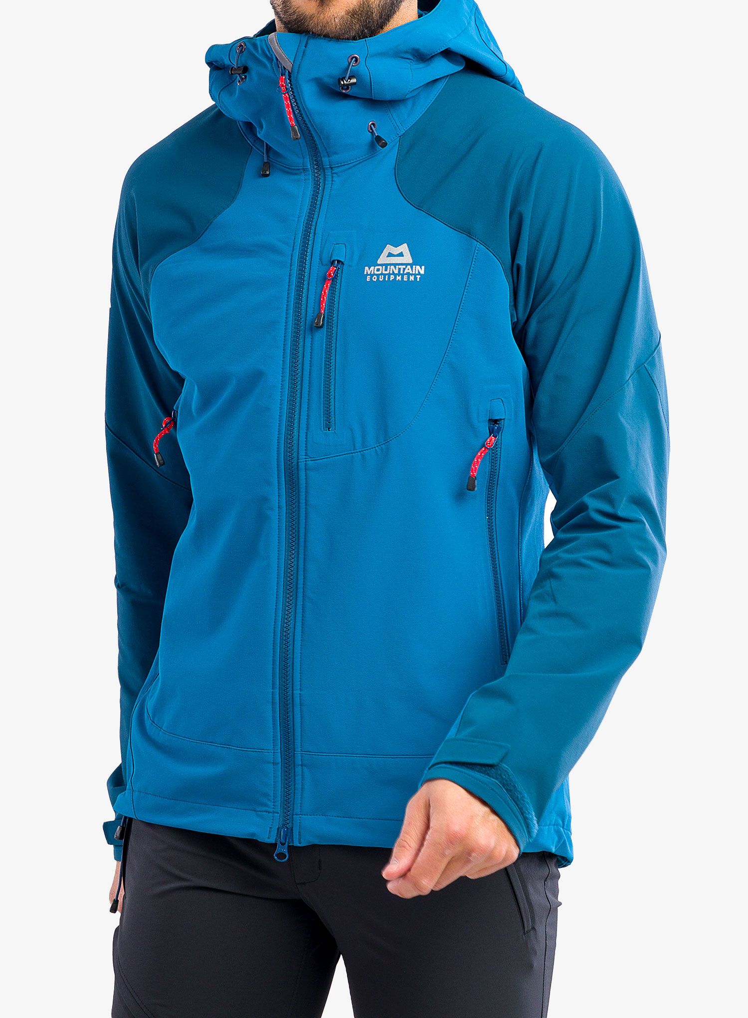 Softshell jakna Mountain Equipment Frontier Hooded Jacket - alto/majolica