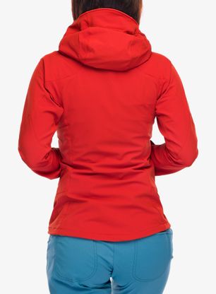 Ženska softshell jakna Mountain Equipment Frontier Hooded Jacket - atlas red