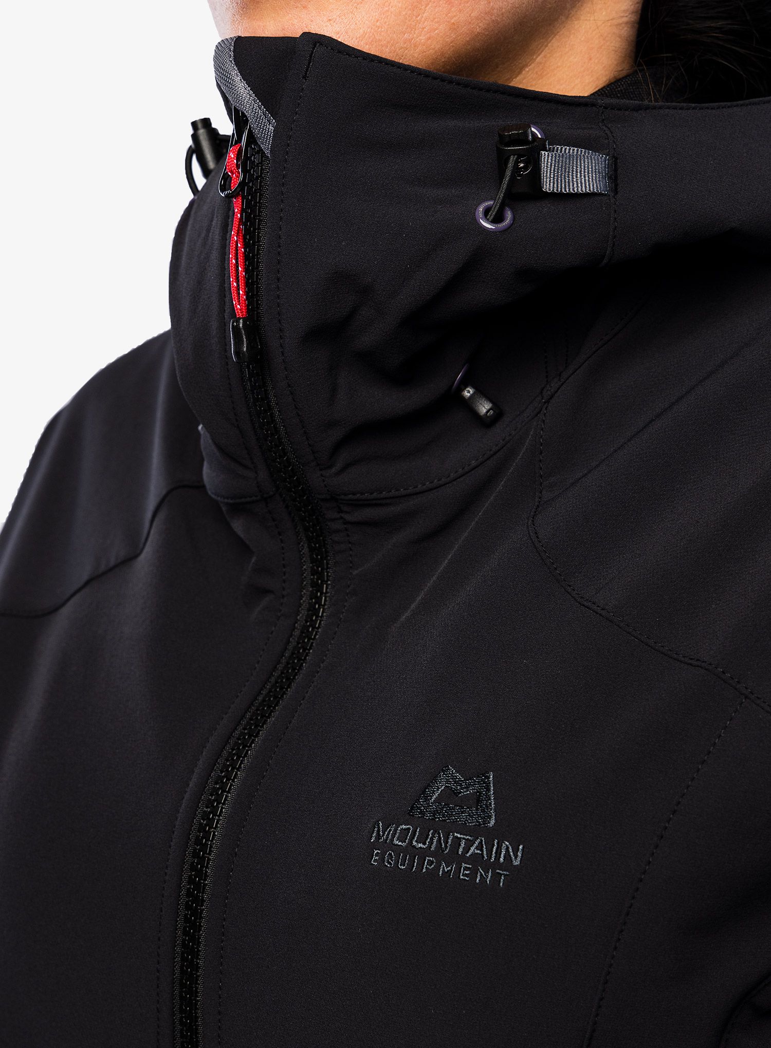 Ženska softshell jakna Mountain Equipment Frontier Hooded Jacket - black