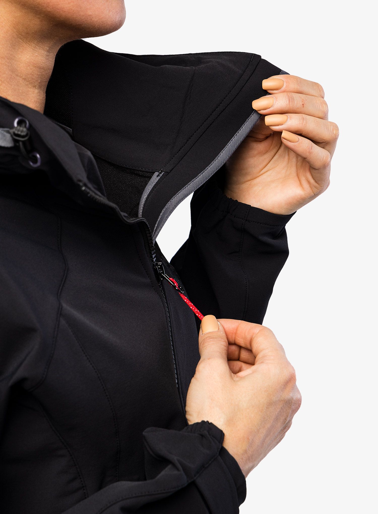 Ženska softshell jakna Mountain Equipment Frontier Hooded Jacket - black