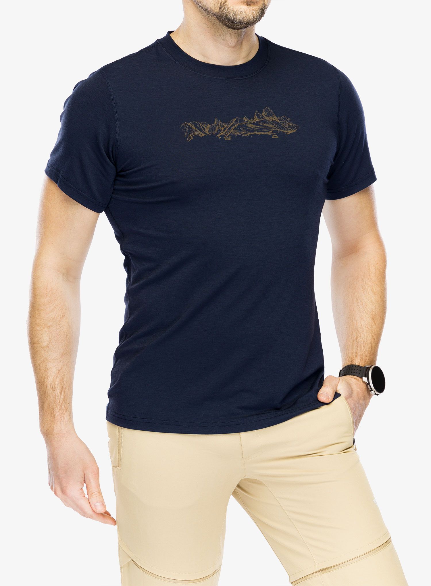 Športna majica Mountain Equipment Groundup Skyline Tee - cosmos