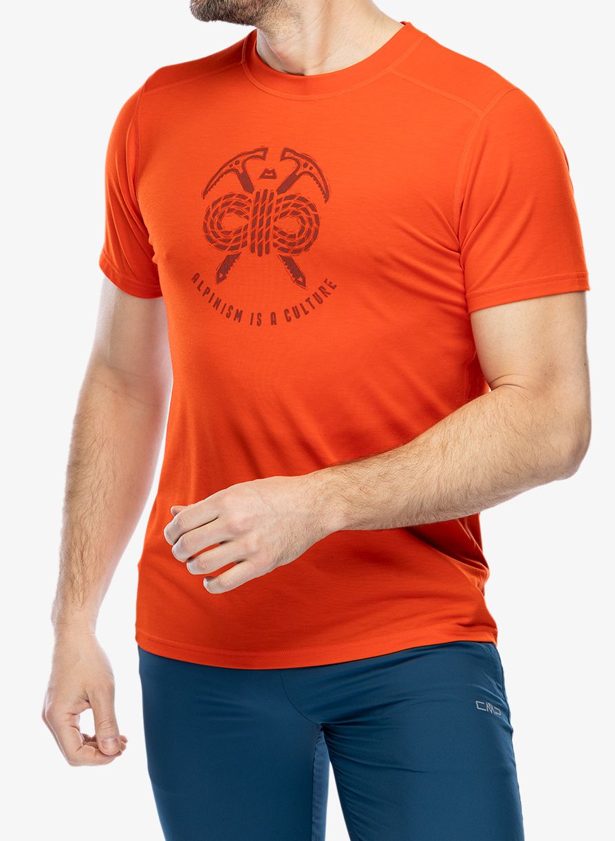 Fitness majica Mountain Equipment Headpoint Alpinism Tee - cardinal orange
