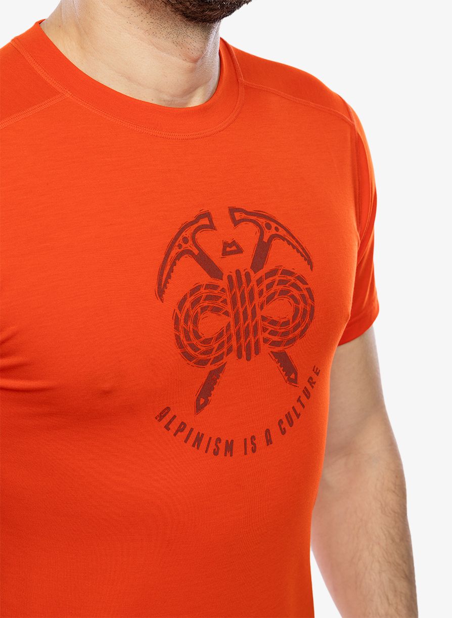 Fitness majica Mountain Equipment Headpoint Alpinism Tee - cardinal orange