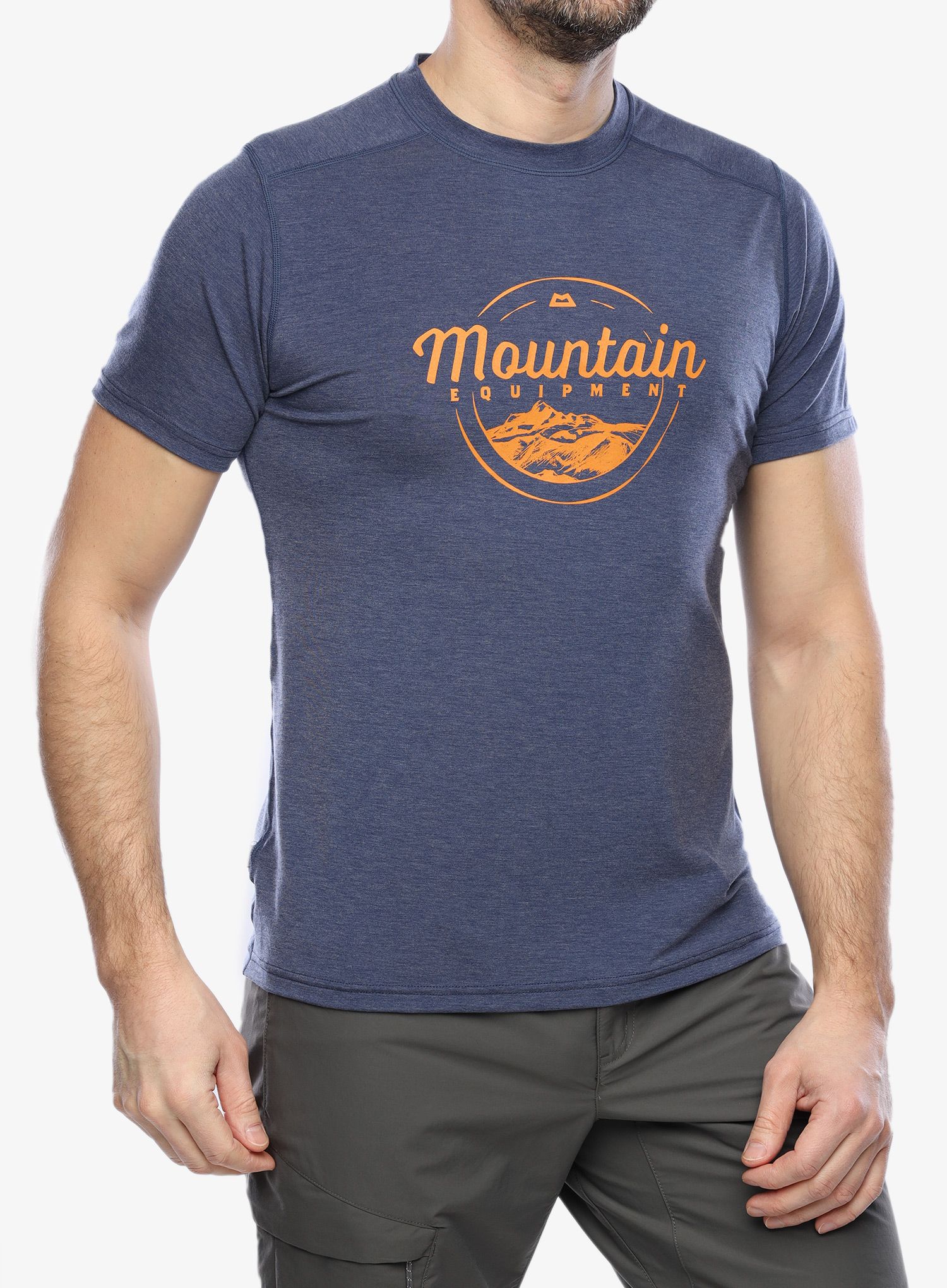 Športna majica Mountain Equipment Headpoint Script Tee - medieval blue