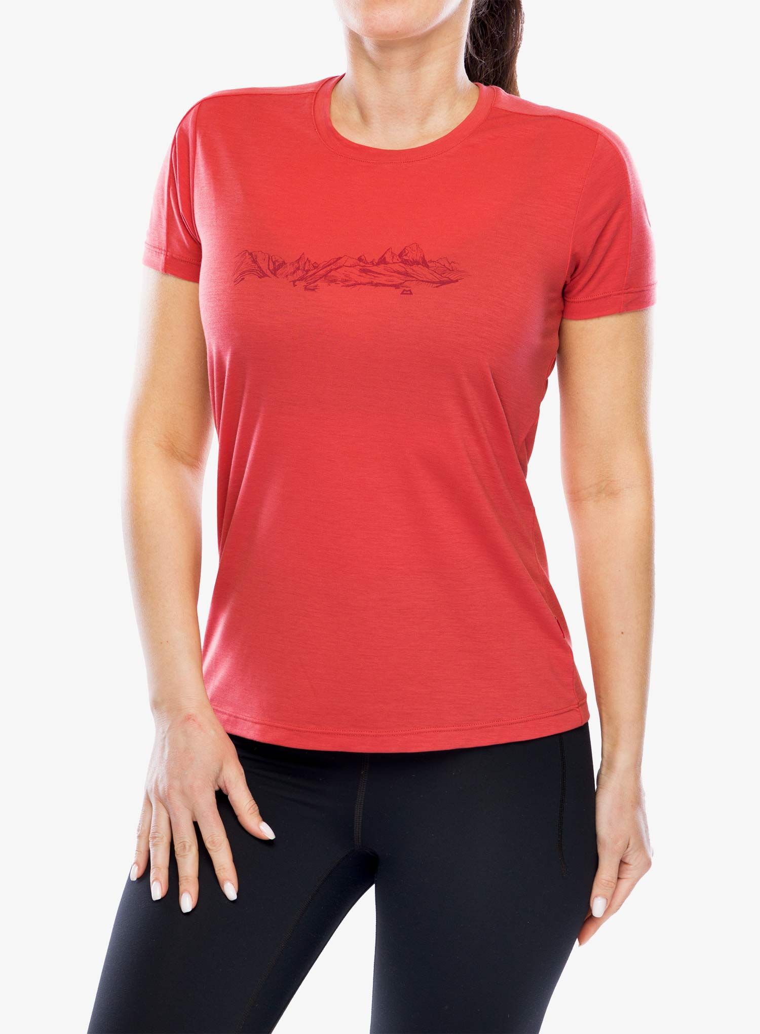 Ženska športna majica Mountain Equipment Headpoint Skyline Tee - rosewood