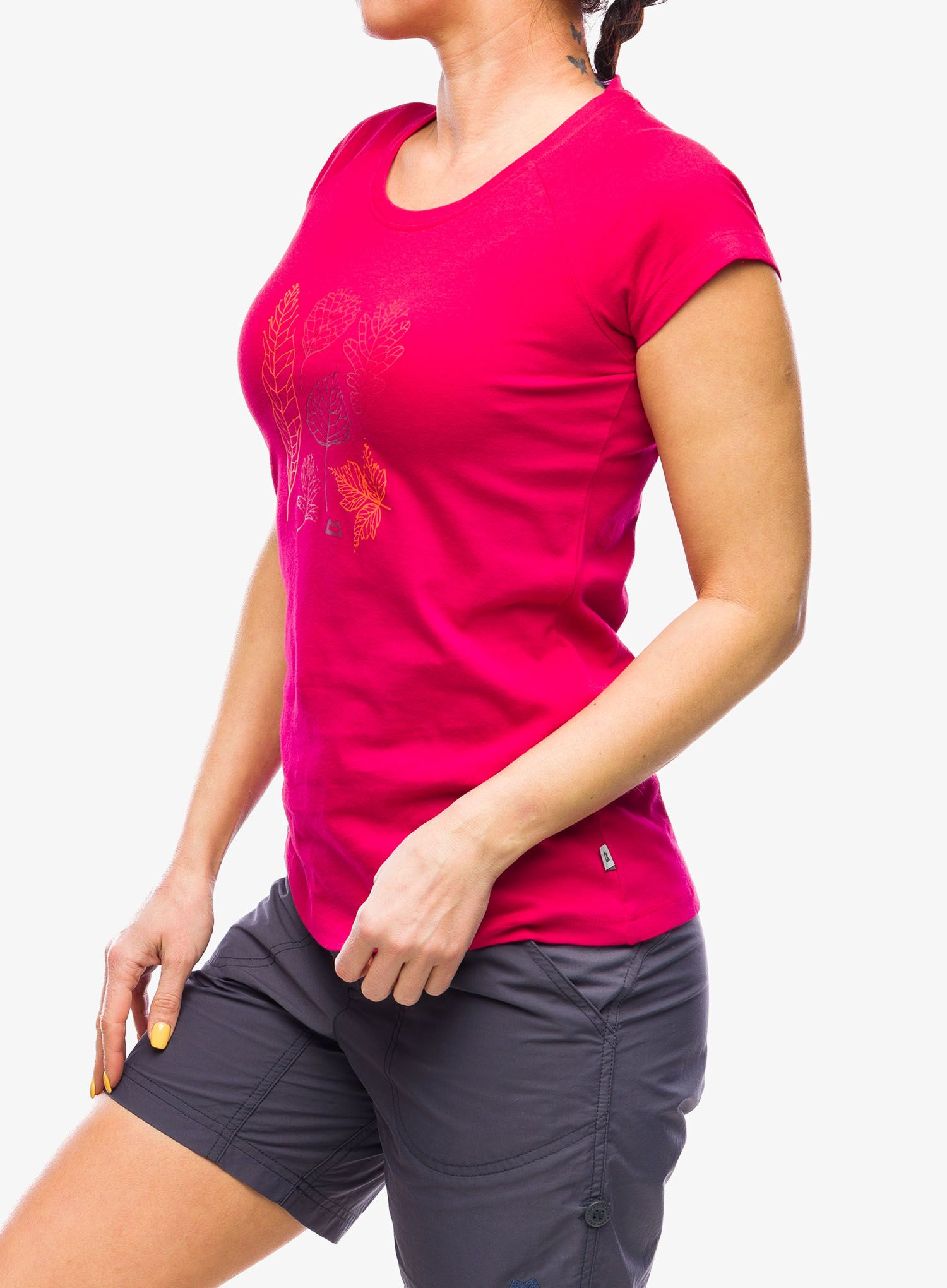 Ženska bombažna majica Mountain Equipment Leaf Tee - capsicum red