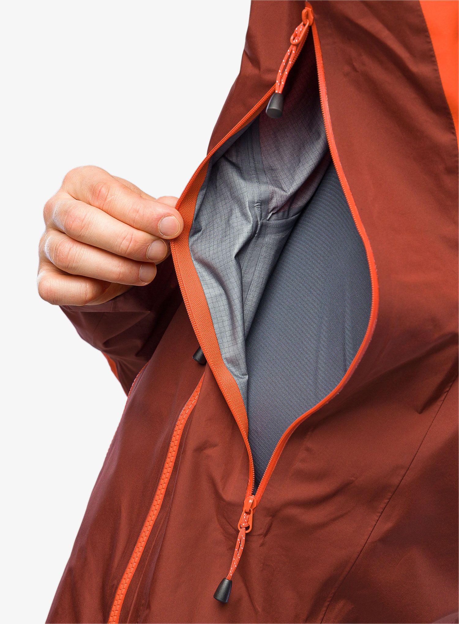 GORE-TEX jakna Mountain Equipment Lhotse Jacket - firedbrick/cardinal