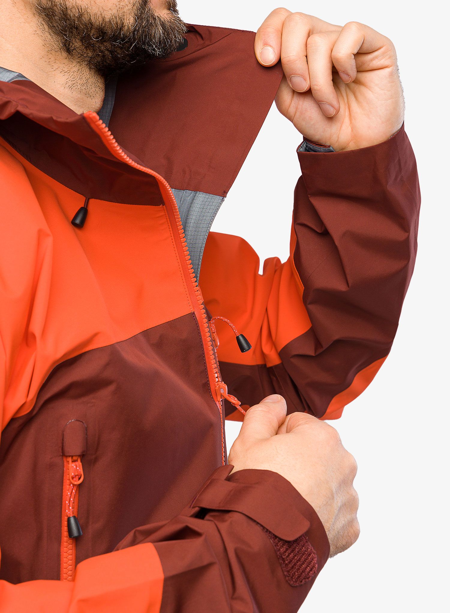 GORE-TEX jakna Mountain Equipment Lhotse Jacket - firedbrick/cardinal