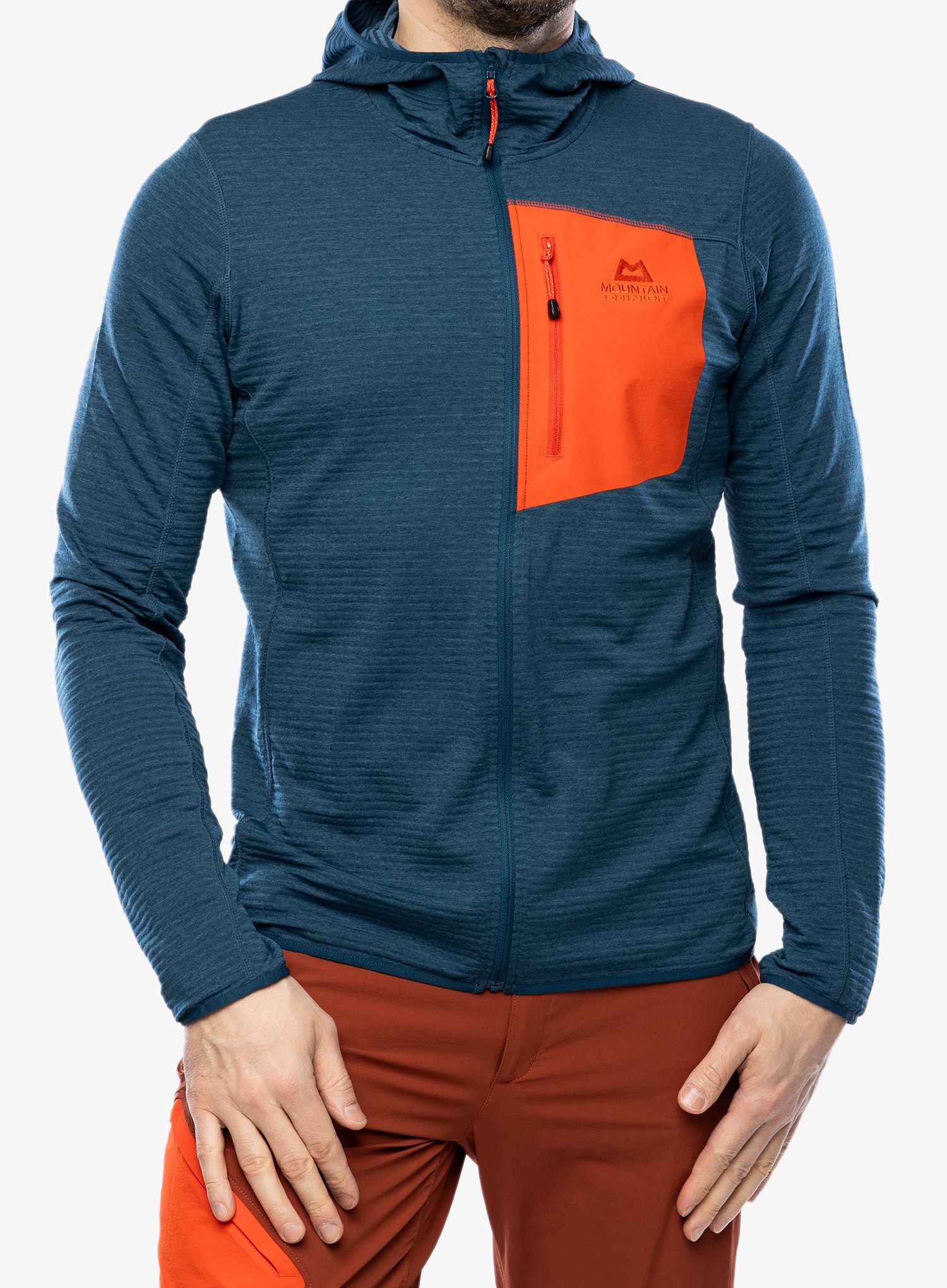 Moška plezalna jopa Mountain Equipment Lumiko Hooded Jacket - majolica/cardinal