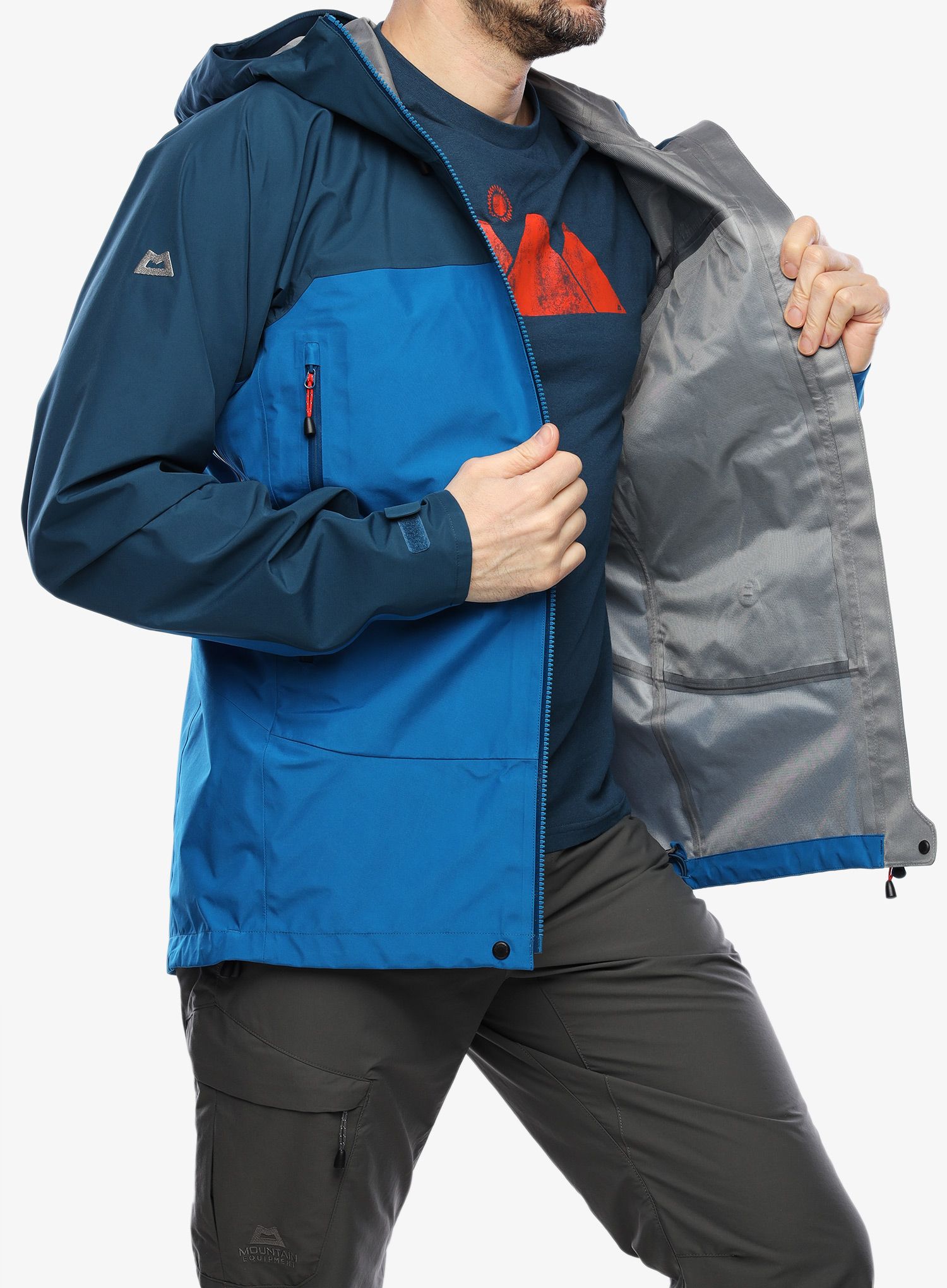 GORE-TEX jakna Mountain Equipment Makalu Jacket - mykonos blue/majolica blue