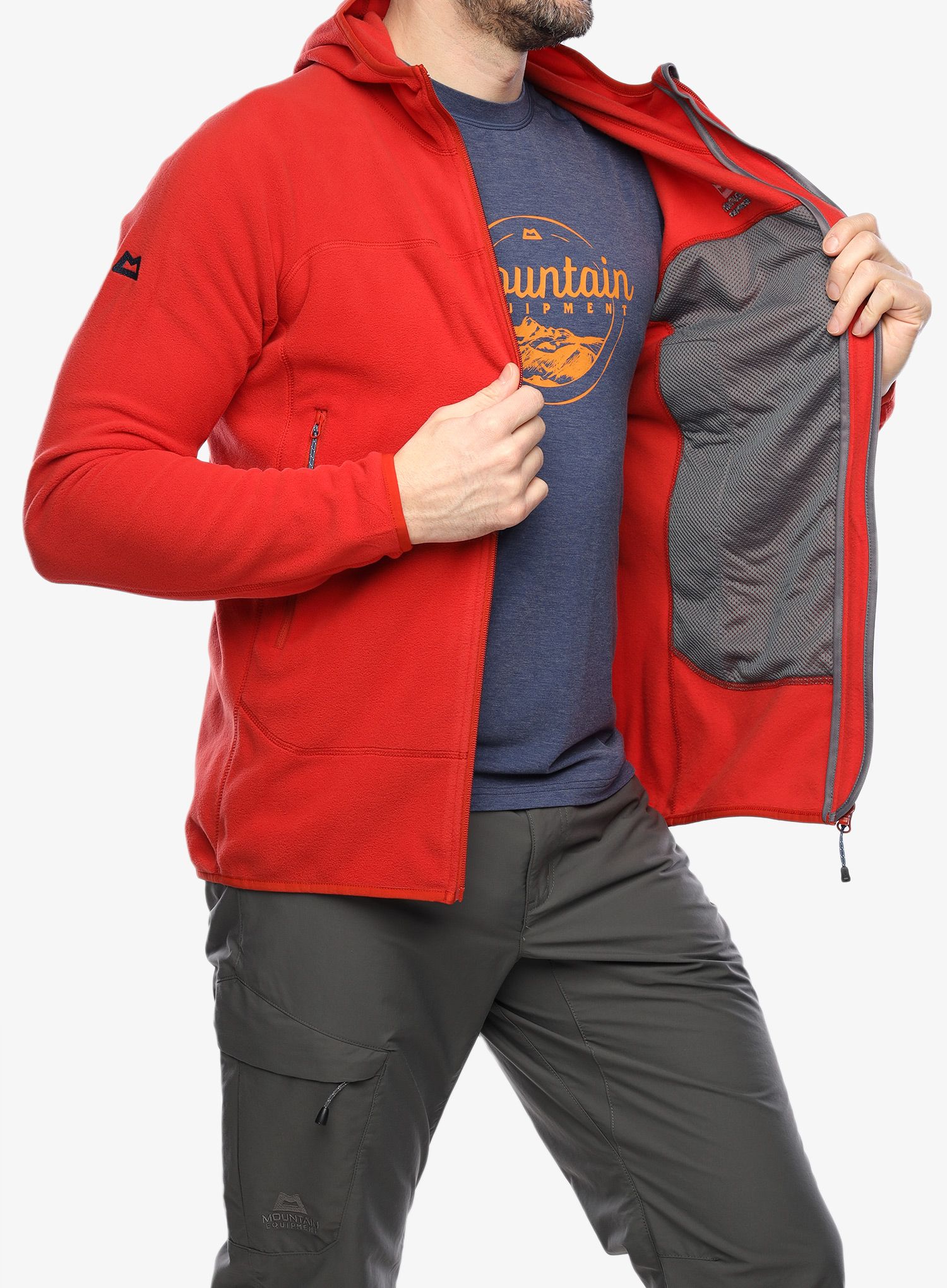 Flis Mountain Equipment Micro Zip Jacket - red rock