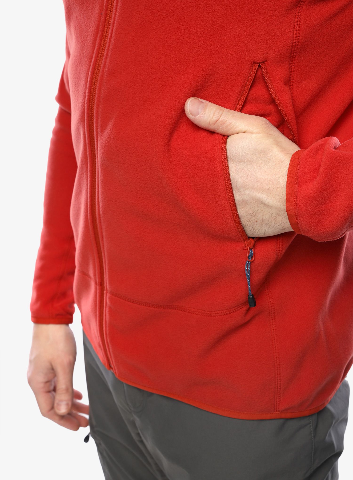 Flis Mountain Equipment Micro Zip Jacket - red rock