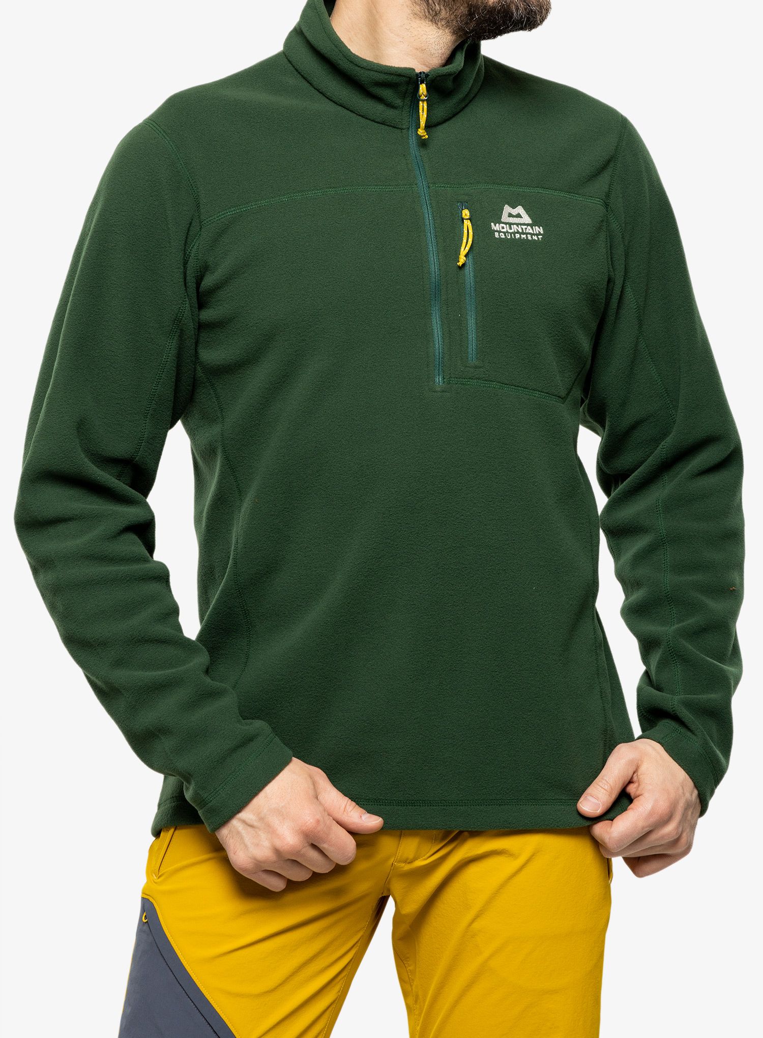 Moški flis Mountain Equipment Micro Zip T - conifer