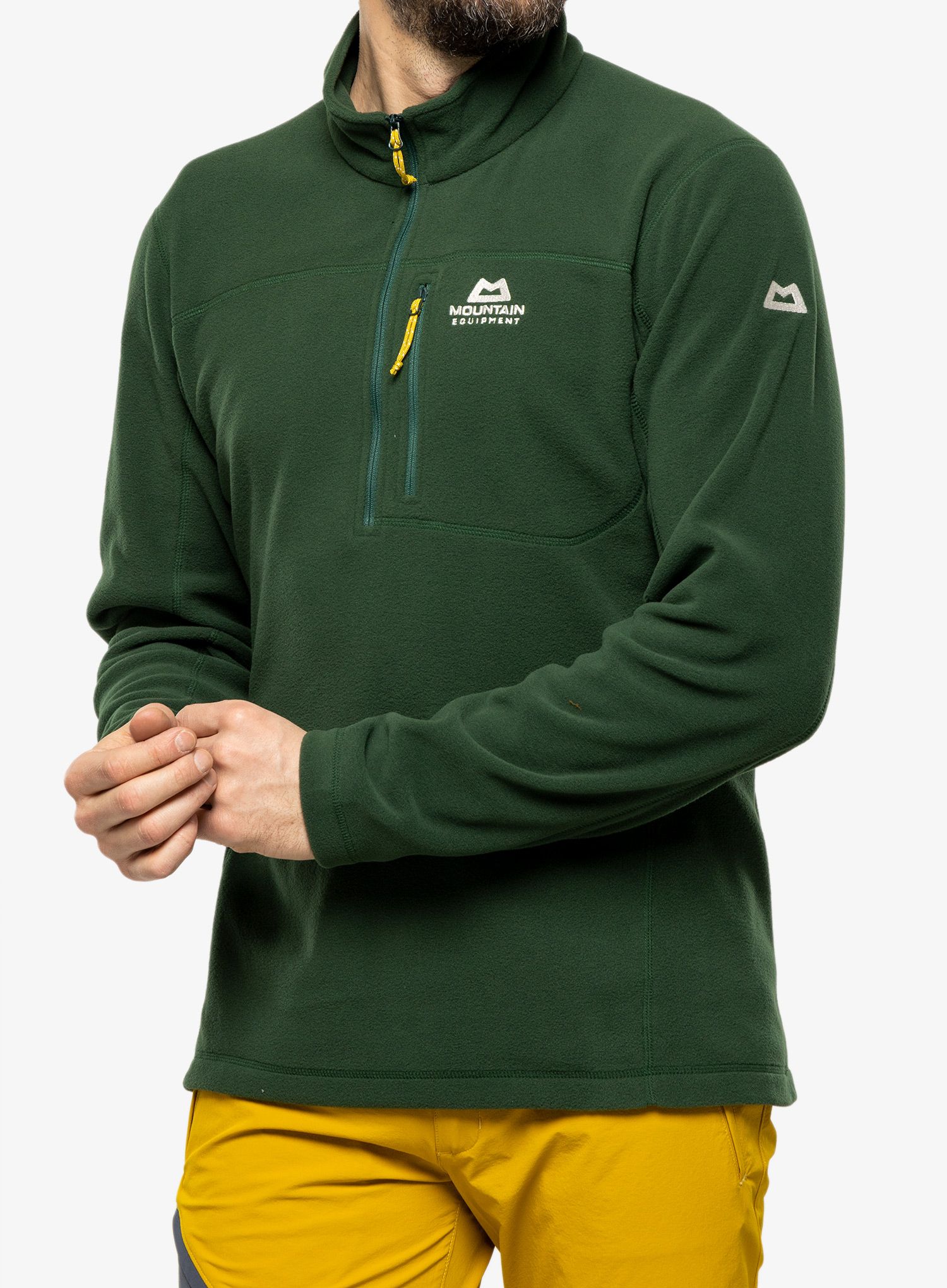 Moški flis Mountain Equipment Micro Zip T - conifer