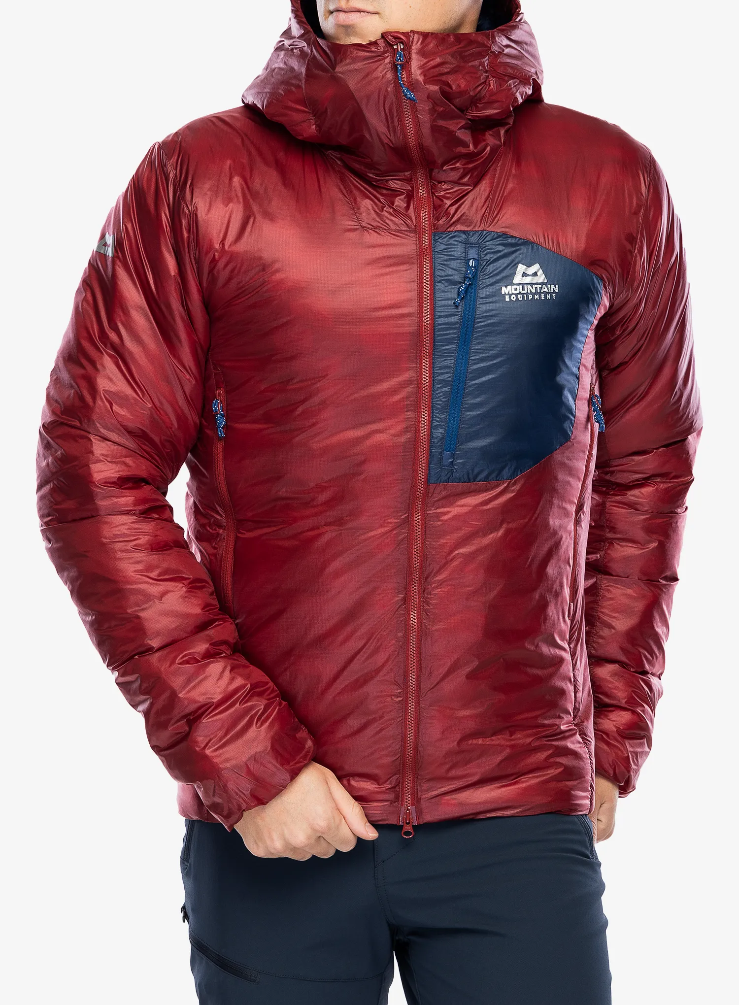 Sintetična jakna Mountain Equipment Oreus Hooded Jacket - merlot/admiral blue