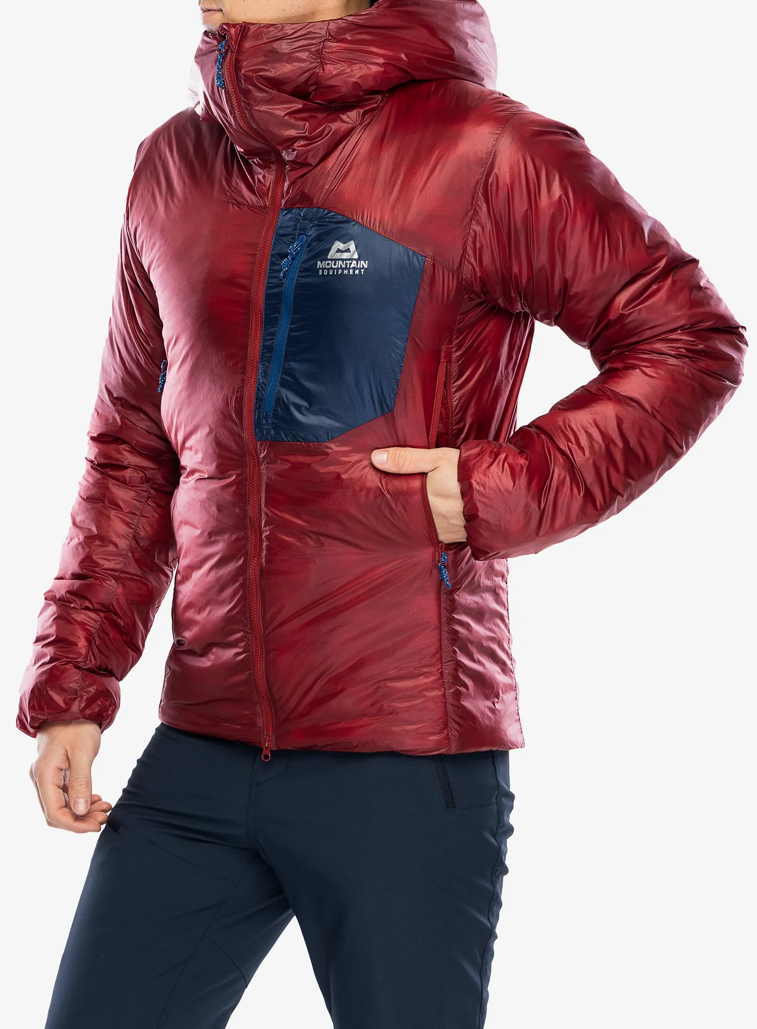 Sintetična jakna Mountain Equipment Oreus Hooded Jacket - merlot/admiral blue