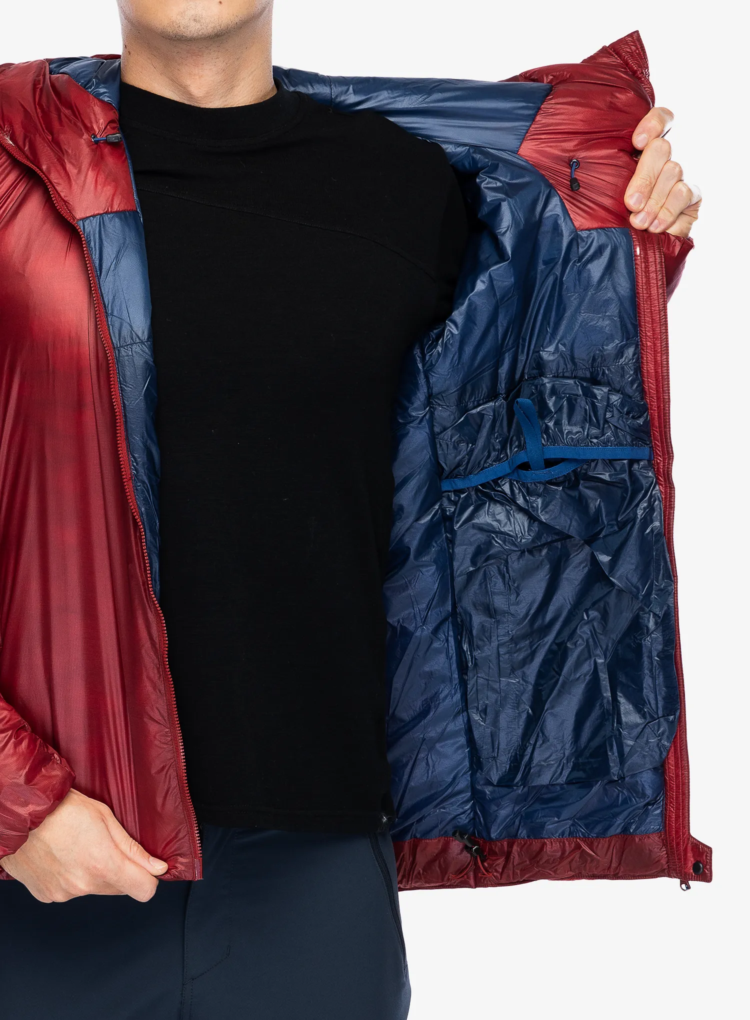 Sintetična jakna Mountain Equipment Oreus Hooded Jacket - merlot/admiral blue