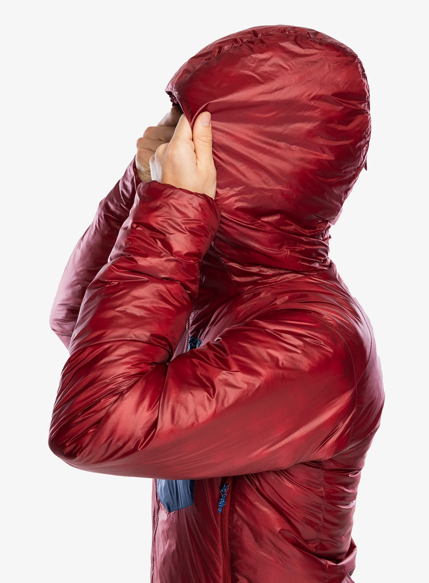 Sintetična jakna Mountain Equipment Oreus Hooded Jacket - merlot/admiral blue