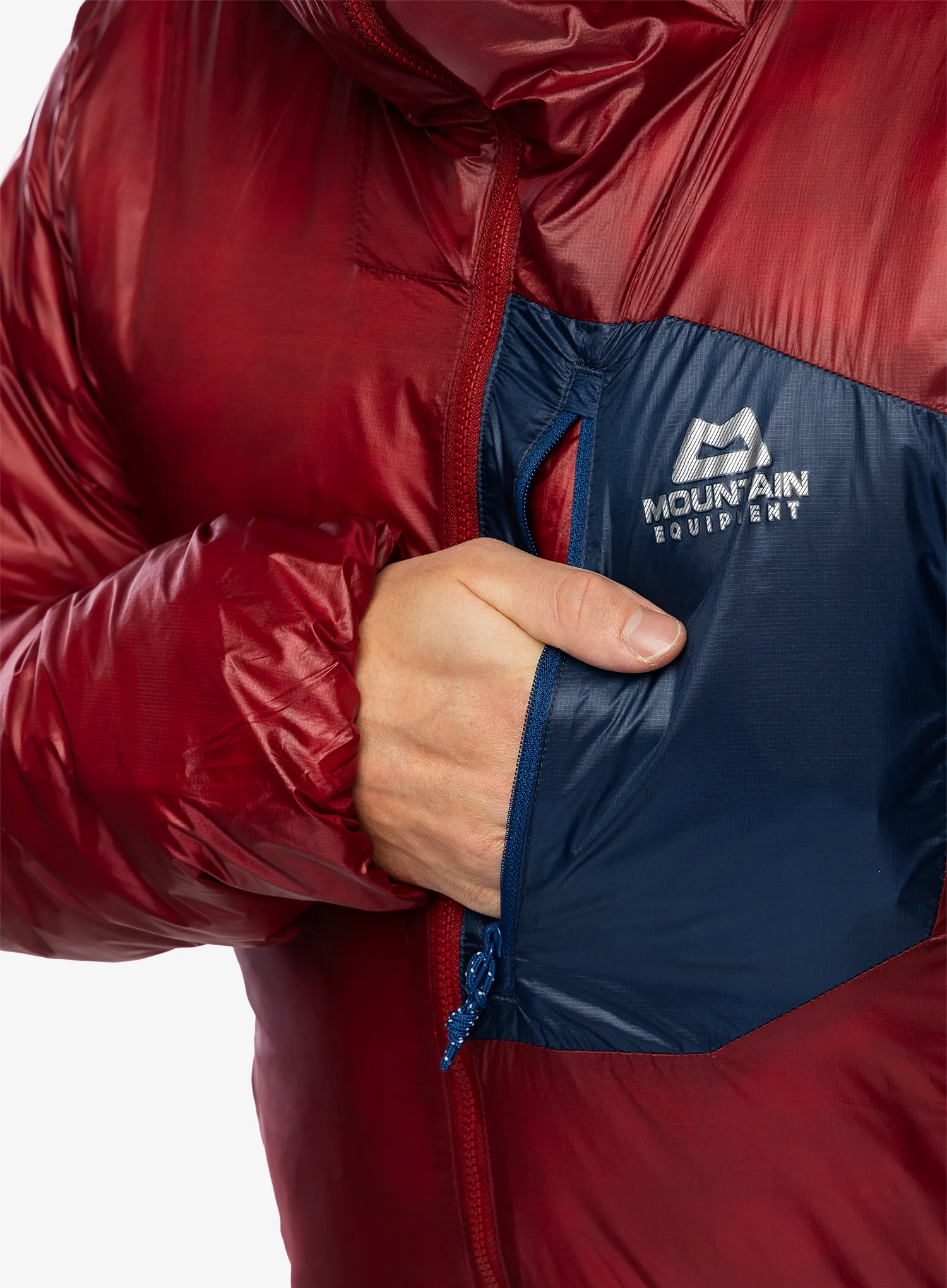 Sintetična jakna Mountain Equipment Oreus Hooded Jacket - merlot/admiral blue