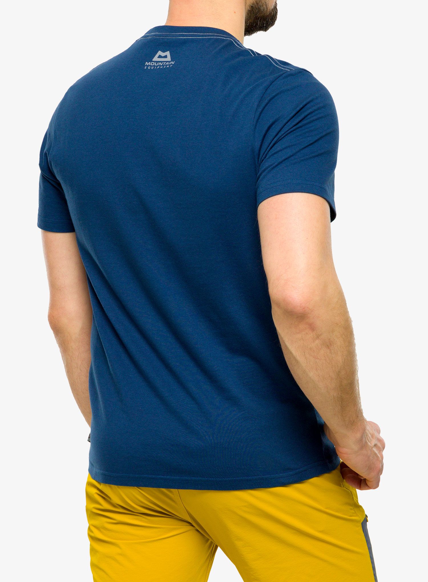 Majica s potiskom Mountain Equipment Roundel Tee - denim blue