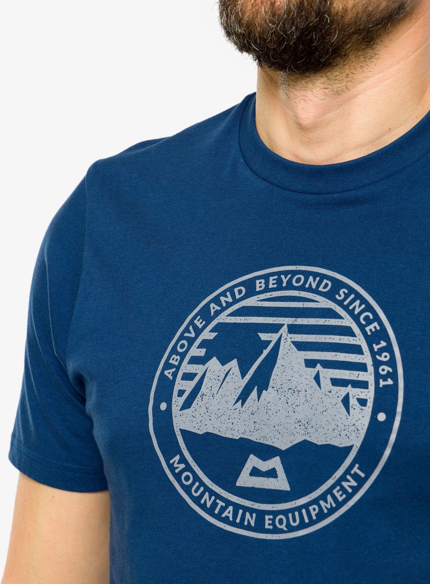 Majica s potiskom Mountain Equipment Roundel Tee - denim blue