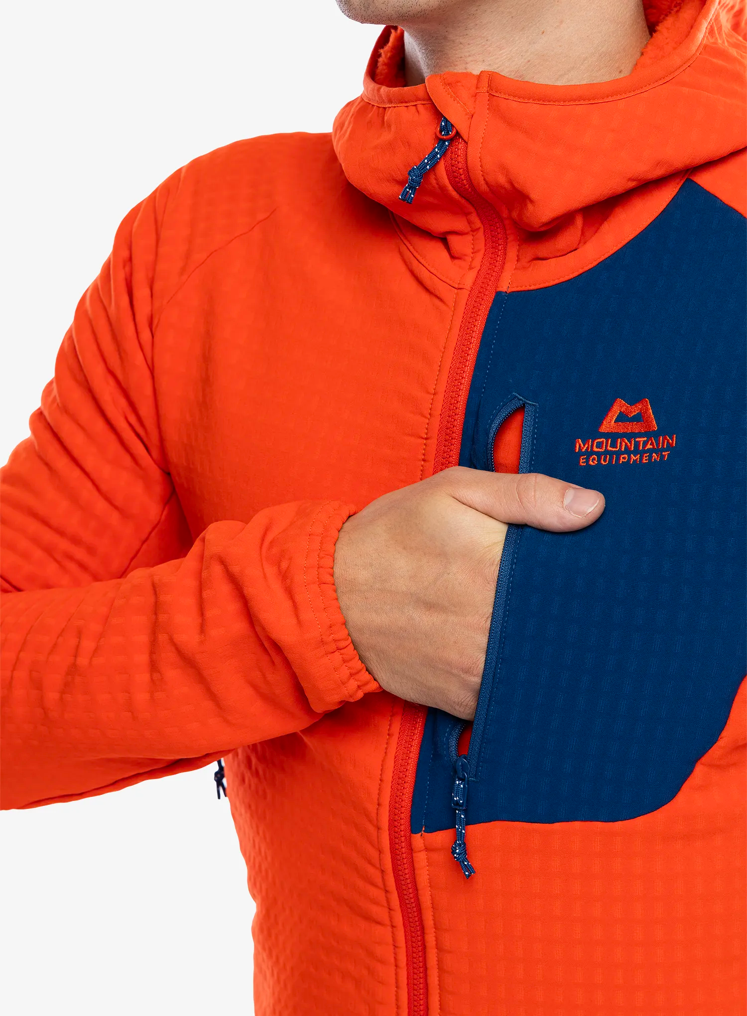 Jopica s kapuco Mountain Equipment Shroud Hooded Jacket - cardinal/admiral