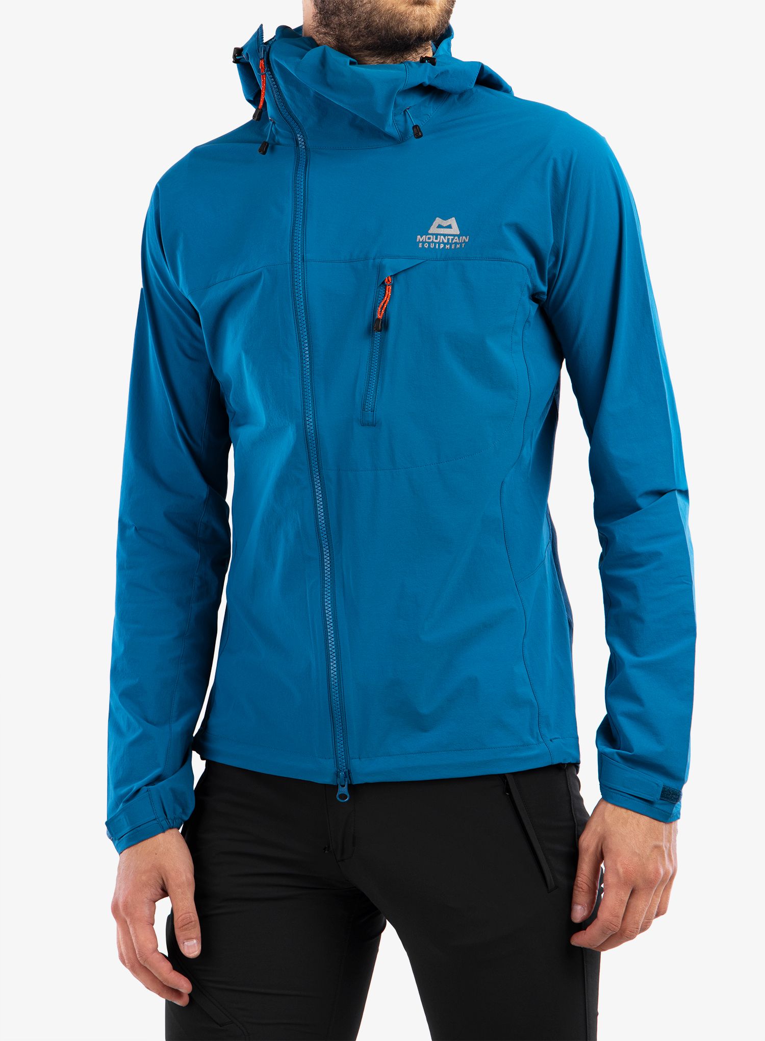 Softshell jakna Mountain Equipment Squall Hooded Jacket - alto blue