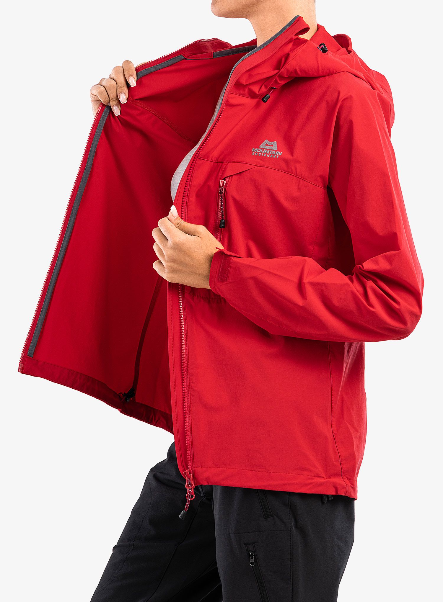 Ženska softshell jakna Mountain Equipment Squall Hooded Jacket - capsicum red