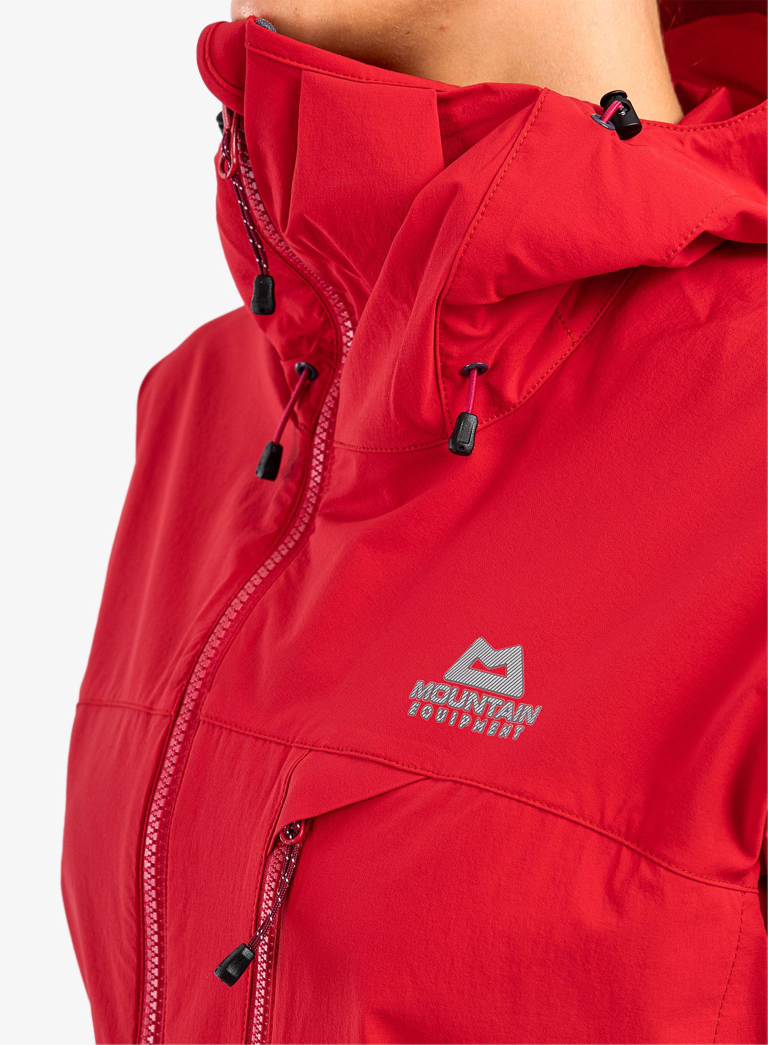 Ženska softshell jakna Mountain Equipment Squall Hooded Jacket - capsicum red