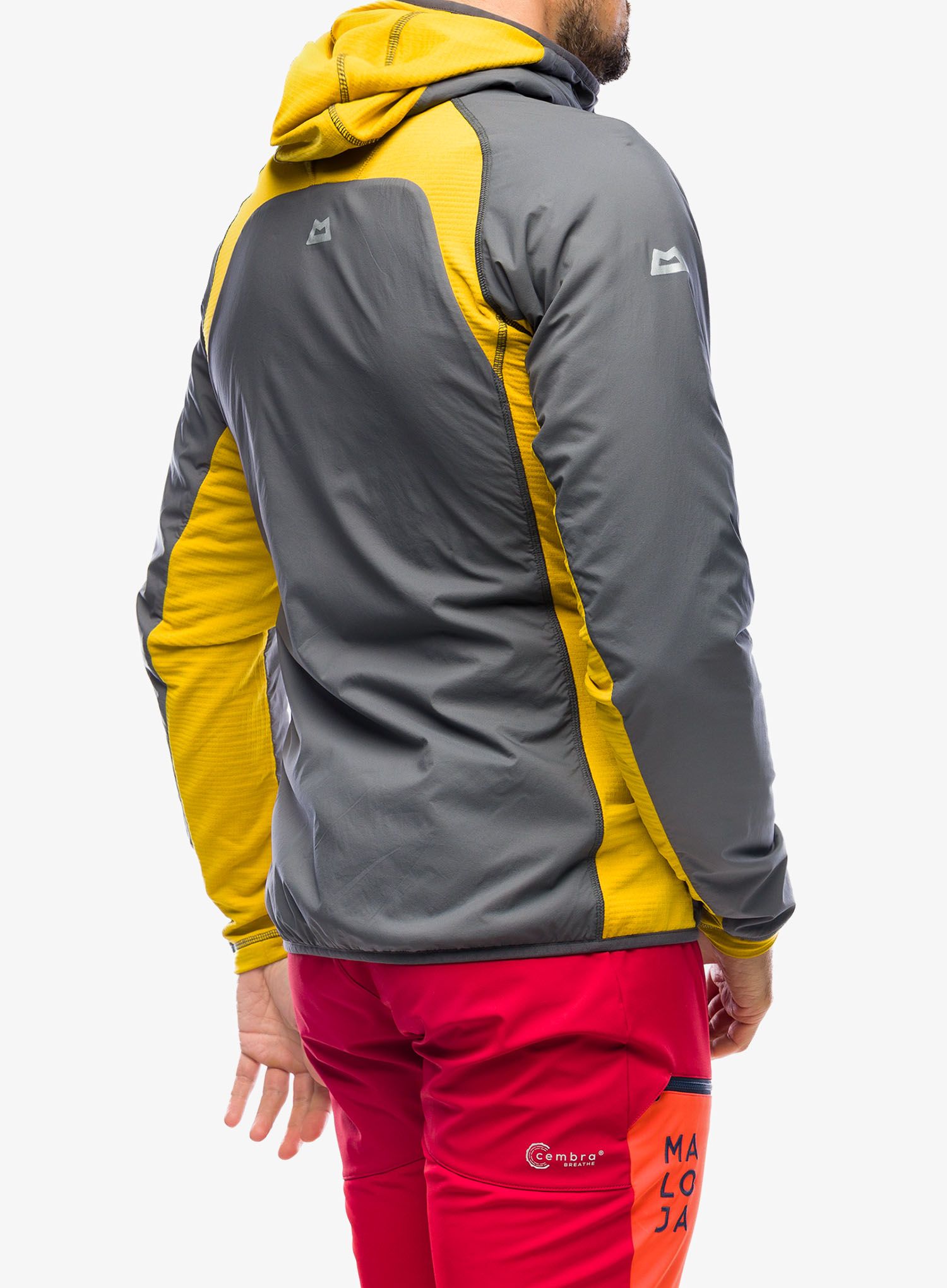 Hibridna jakna Mountain Equipment Switch Pro Hooded Jacket - anvil grey/acid