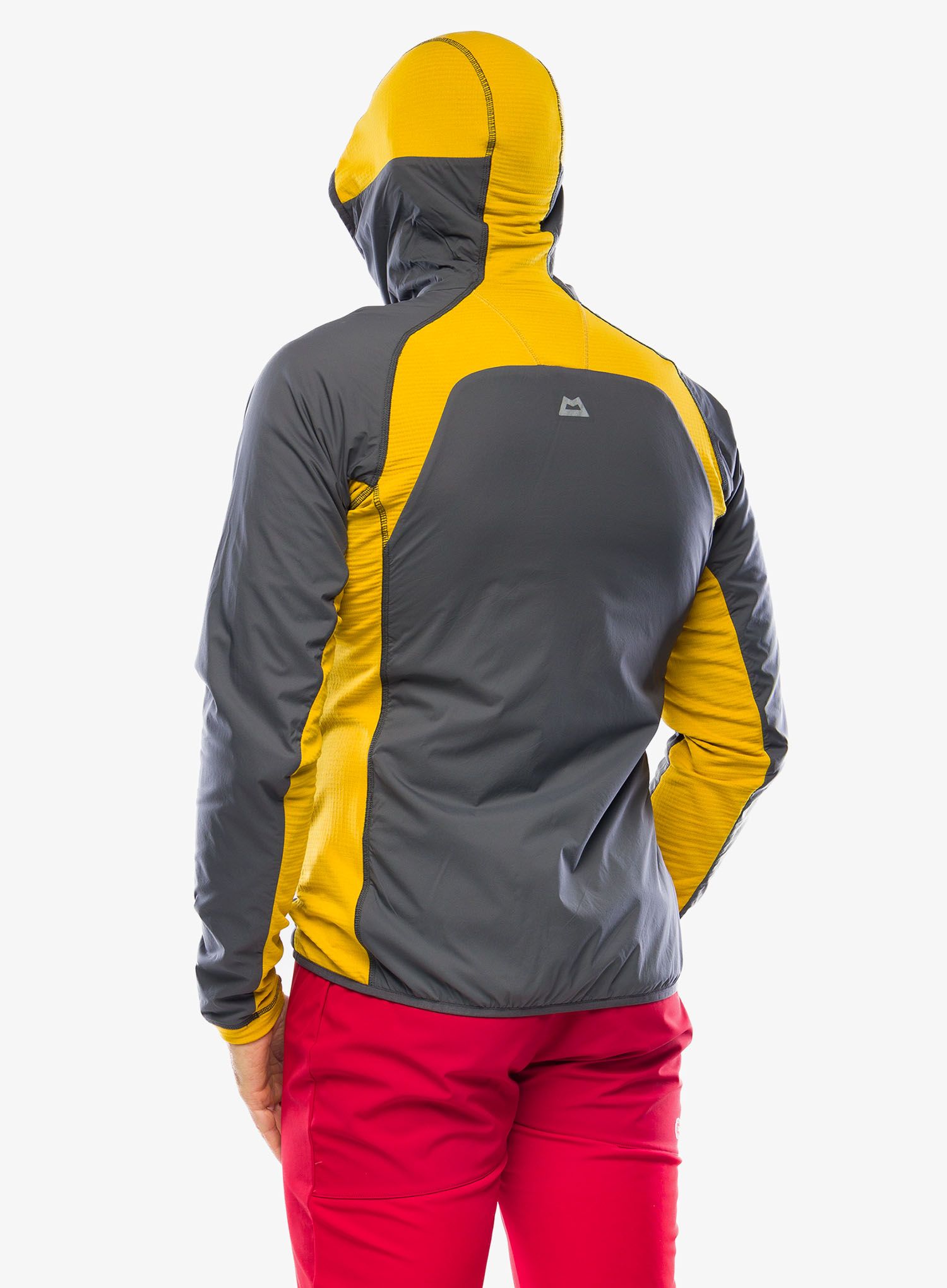 Hibridna jakna Mountain Equipment Switch Pro Hooded Jacket - anvil grey/acid