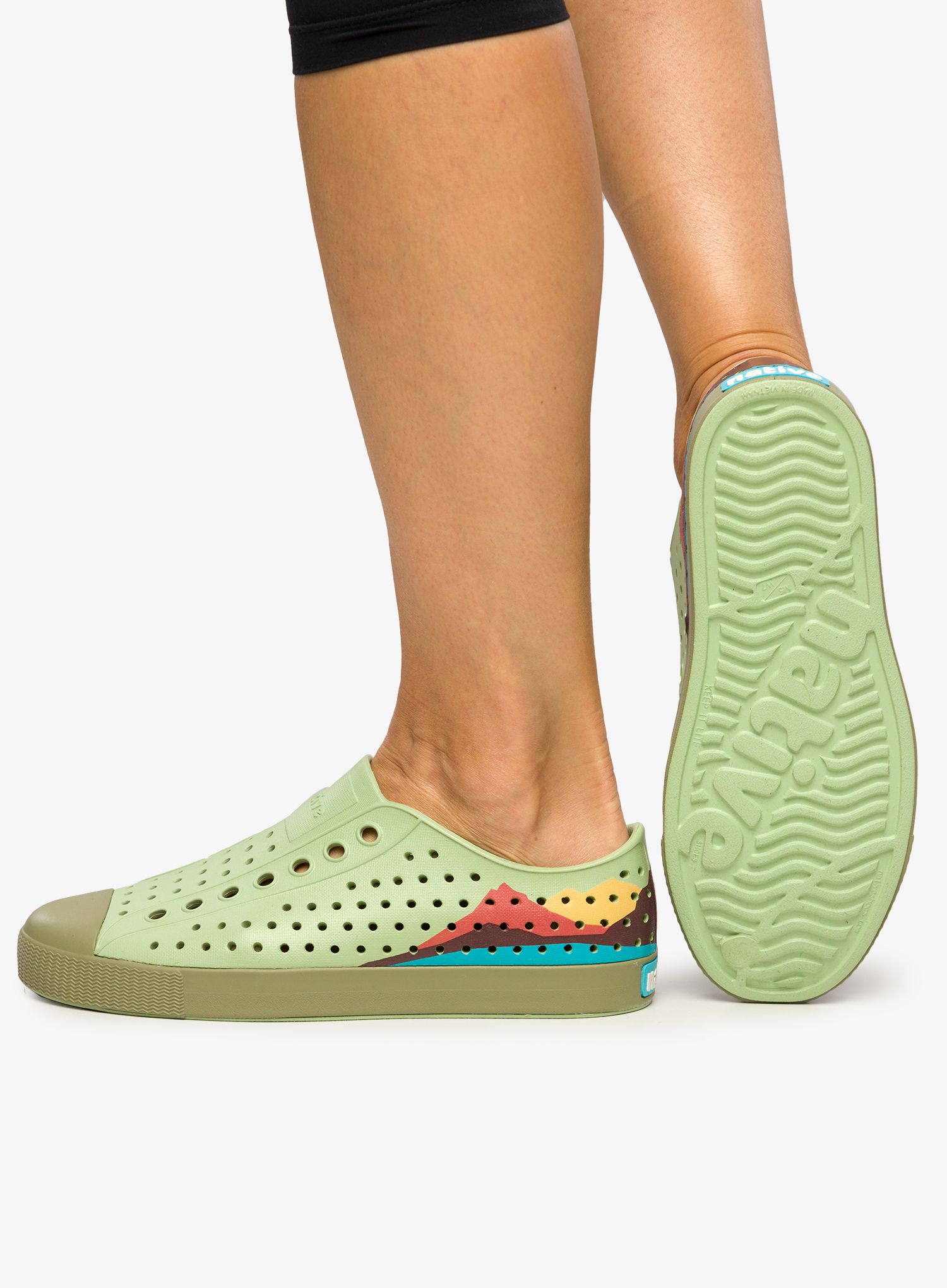 Čevlji lifestyle Native Jefferson Block - tea green
