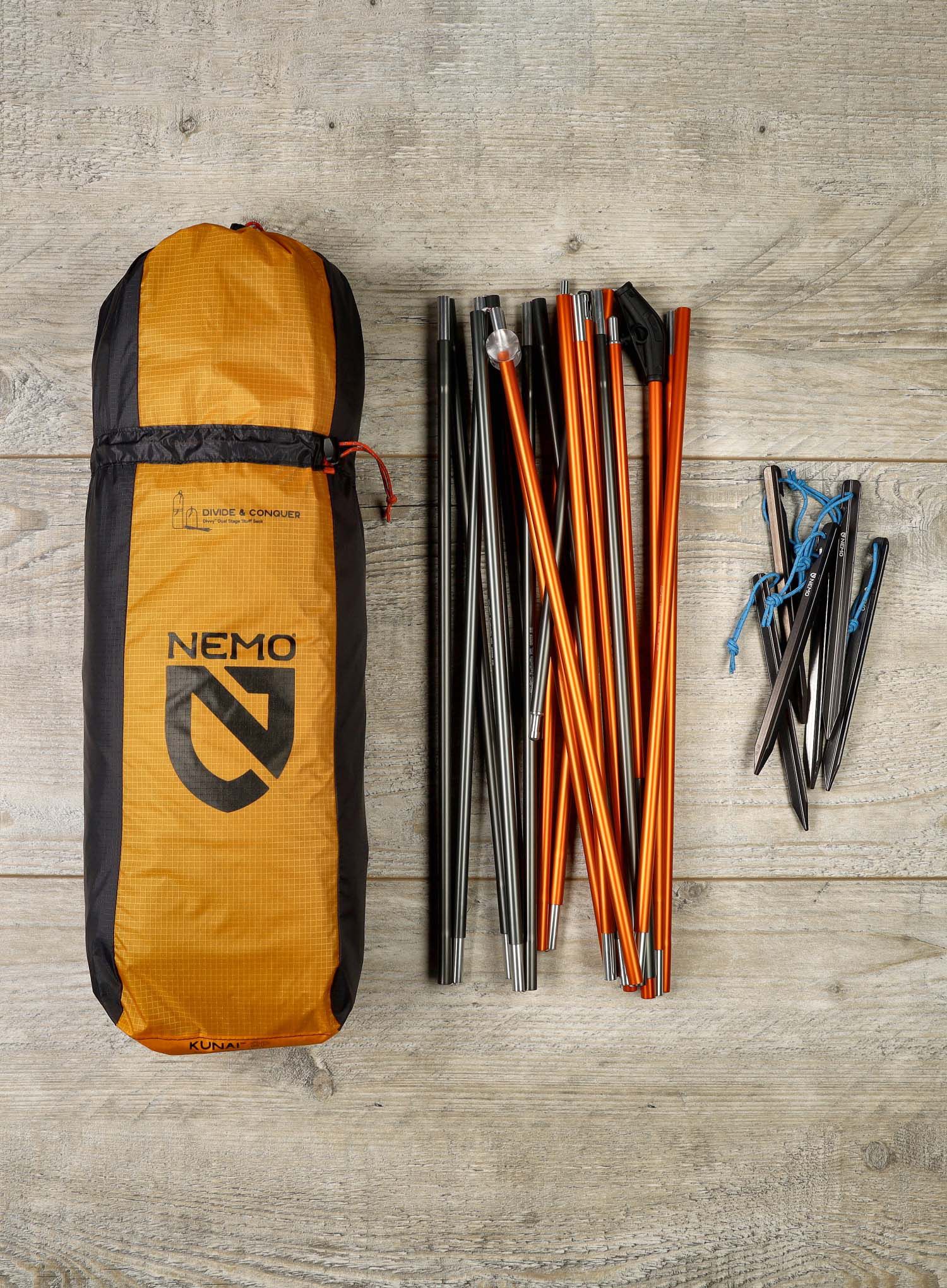 Šotor za 2 osebi Nemo Kunai 2P - orange