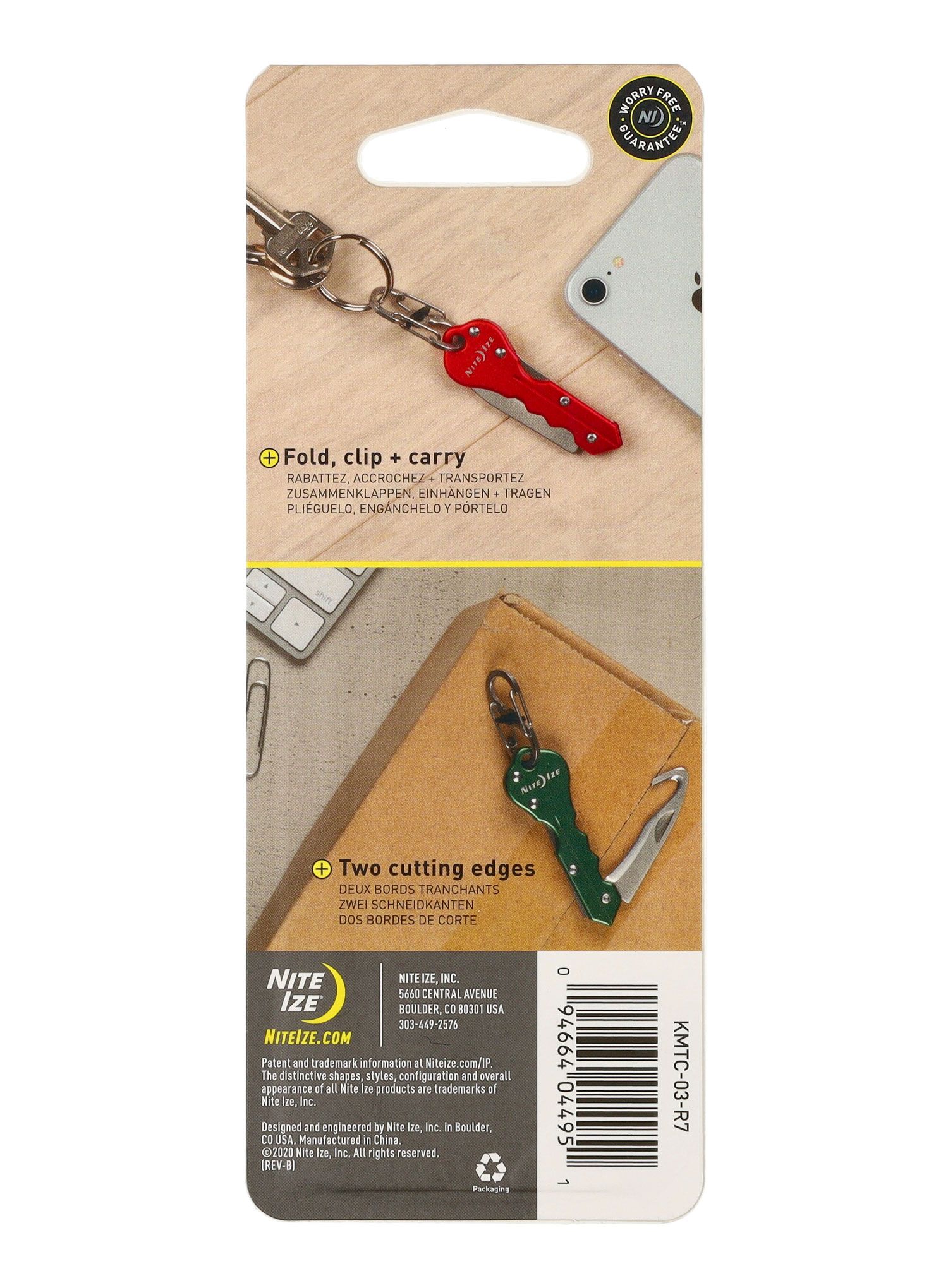 Obesek Nite Ize DoohicKey Key Chain Hook Knife - blue