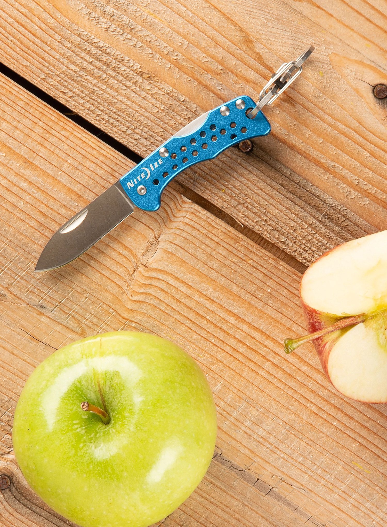 Nož za obesek za ključe Nite Ize DoohicKey Key Chain Knife - blue