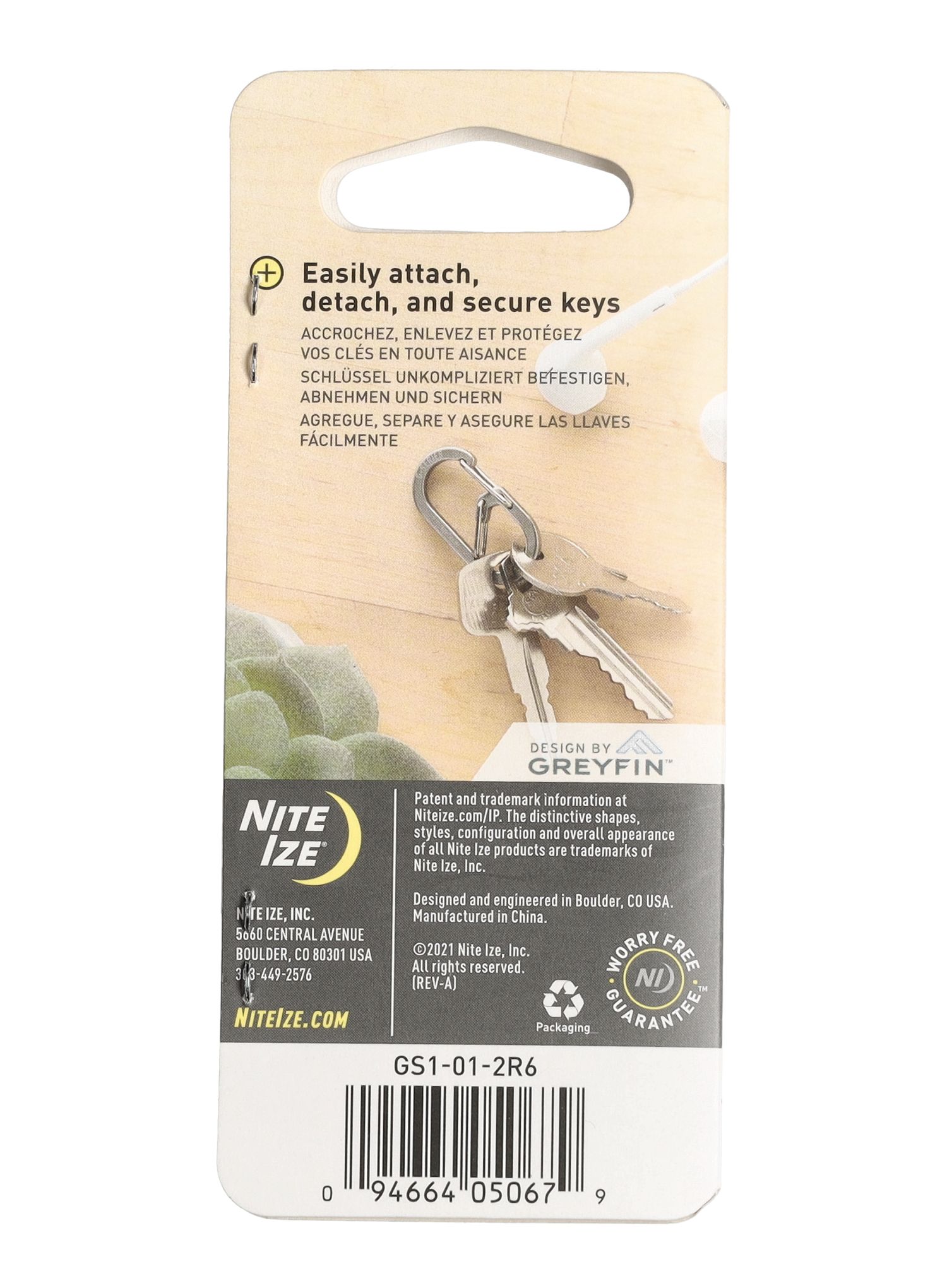 Vponke Nite Ize G-Series Dual Chamber Carabiner 1 - black