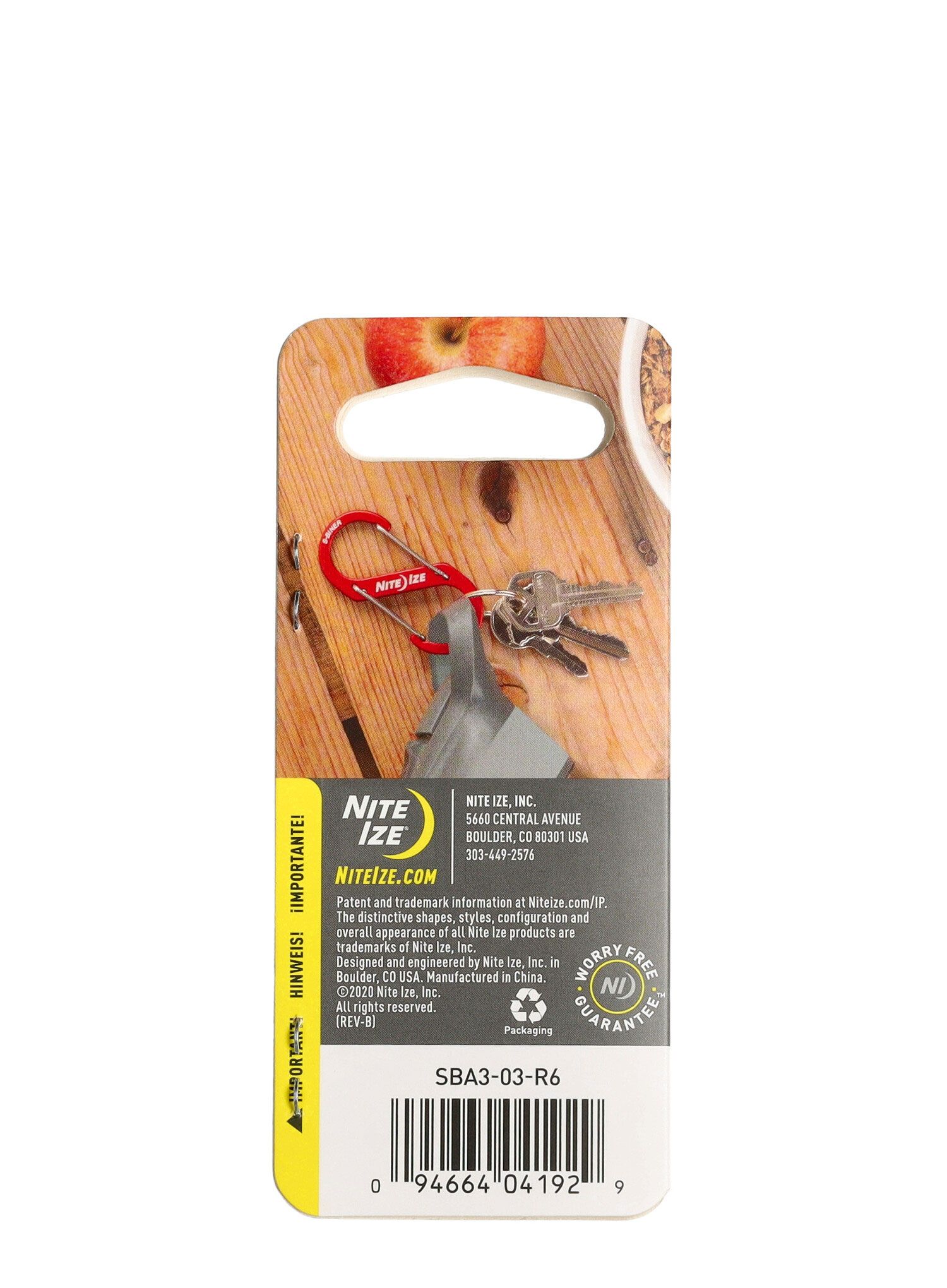 Vponka za opremo Nite Ize S-Biner Aluminum 3 - blue