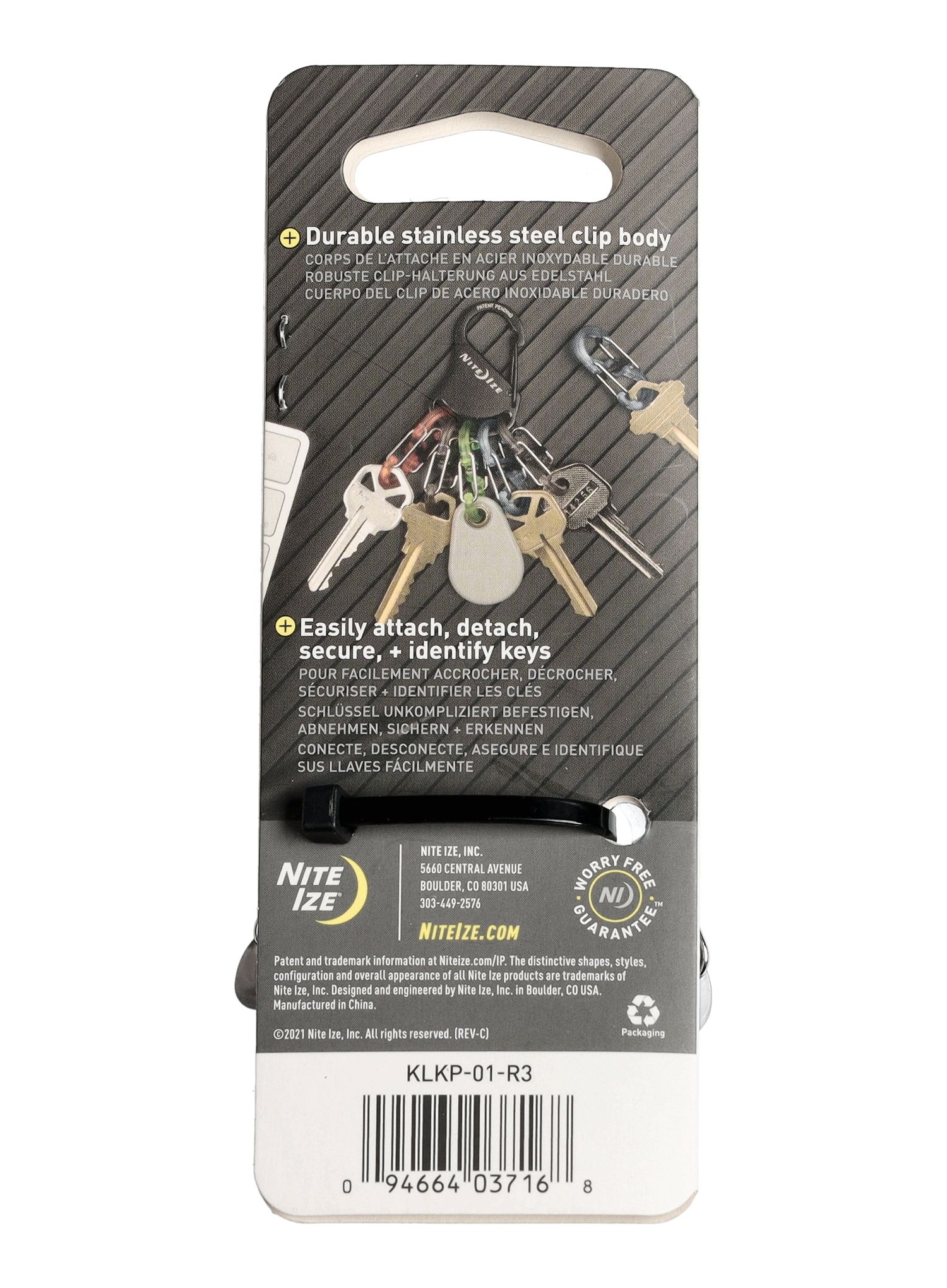 Vponka Nite Ize S-Biner KeyRack Locker Plastic - assorted