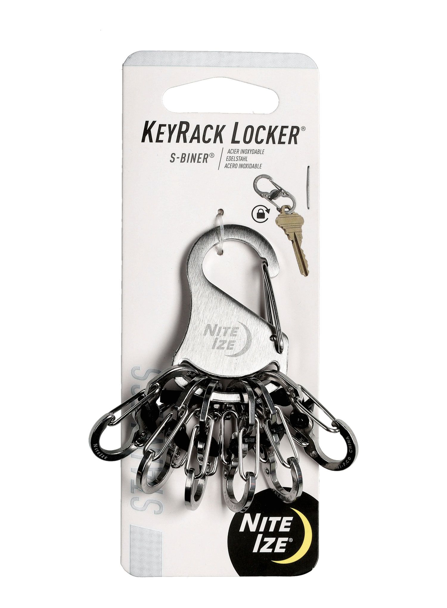 Vponka Nite Ize S-Biner KeyRack Locker - steel